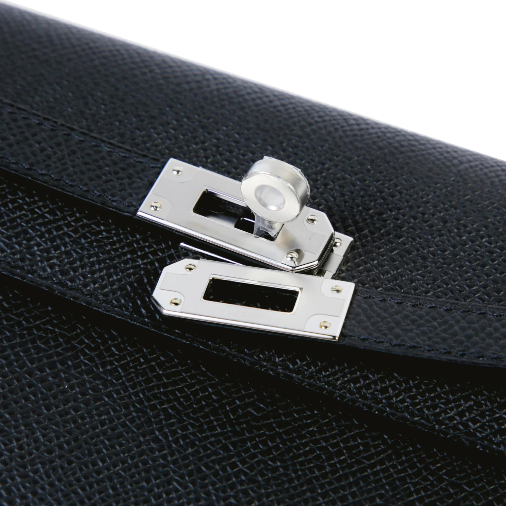 全新 HERMÈS 愛馬仕 Kelly To Go 錢包 89 黑色 Noir (Black) Epsom皮 銀扣 K刻 2025年 - 7