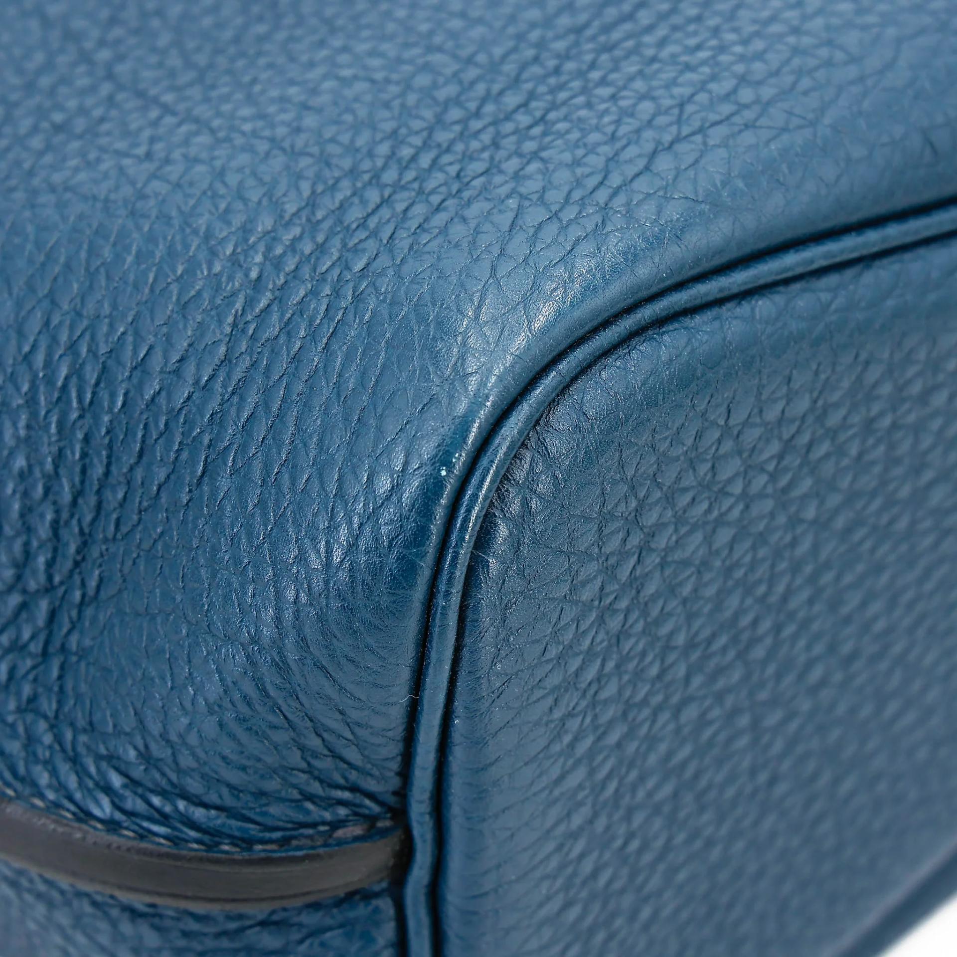 A美品 HERMÈS 愛馬仕 So Kelly 22 7P 普魯士藍 Bleu De Prusse Togo小牛皮 銀扣 □M刻 2009年 - 18