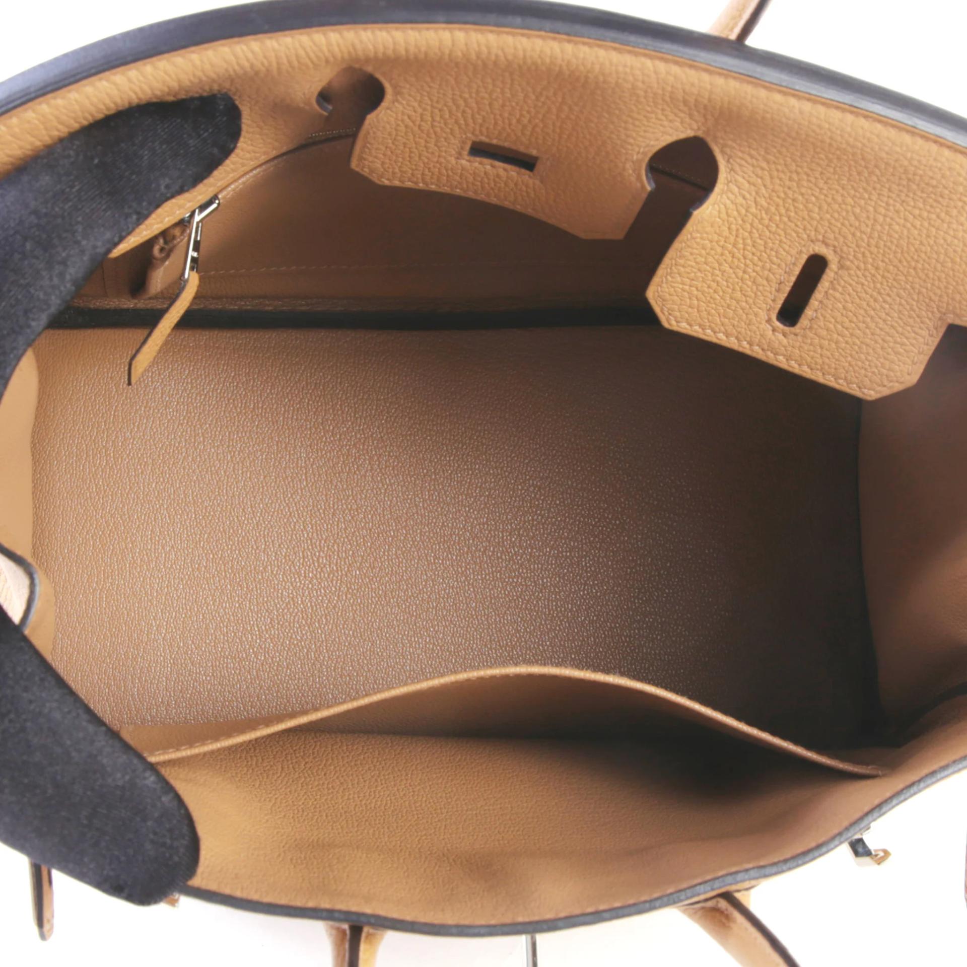 SA超美品 HERMÈS 愛馬仕 Birkin 25 0M 奶茶色 Chai Togo小牛皮 銀扣 U刻 2022年 - 10
