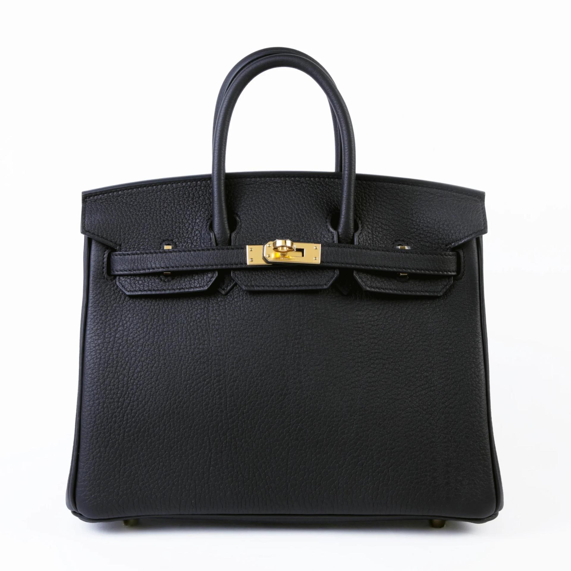 未使用保存品 HERMÈS 愛馬仕 Birkin 25 89 黑色 Noir (Black) Togo小牛皮 金扣 K刻 2025年 - 1