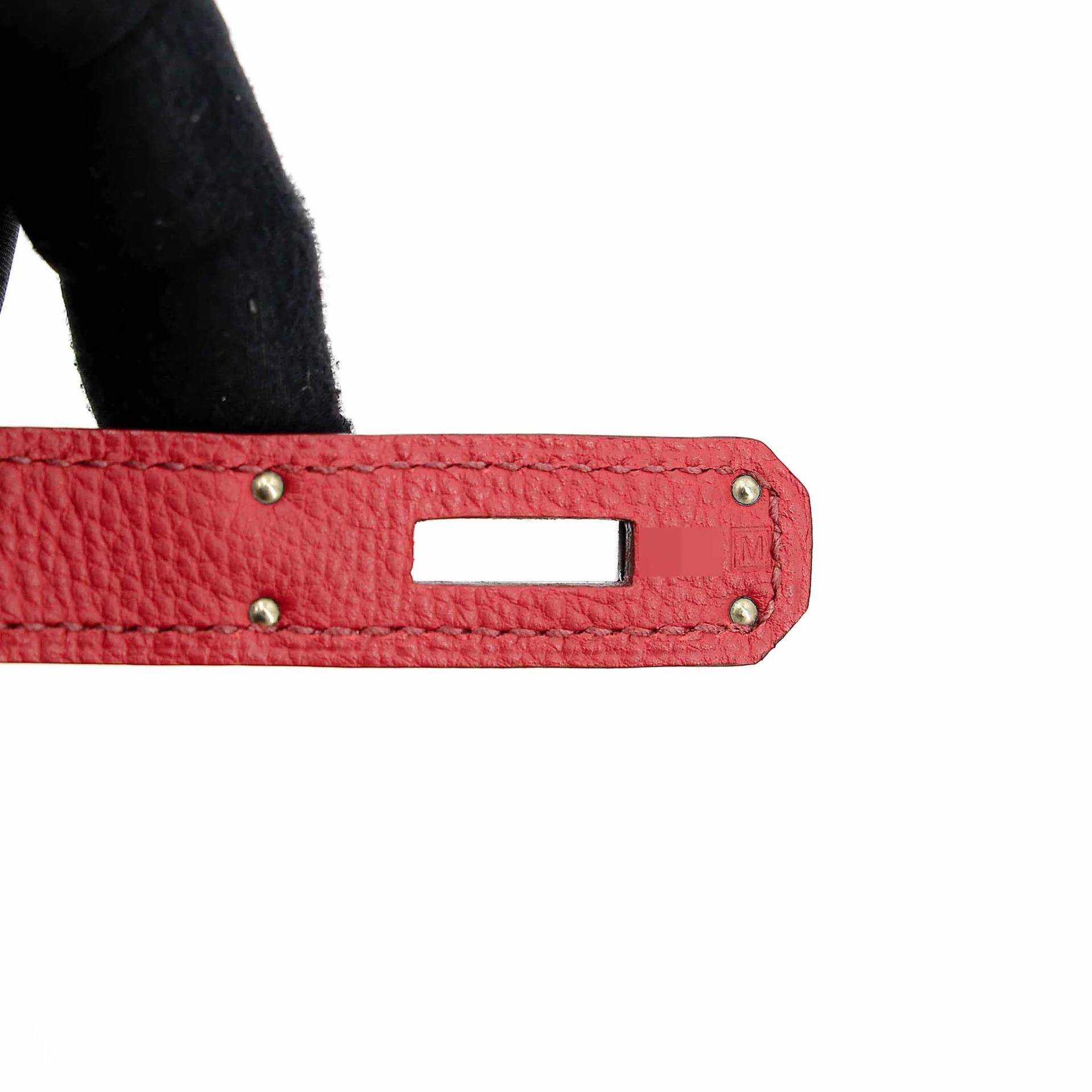 A美品 HERMÈS 愛馬仕 Birkin 30 54 茜草紅 Rouge Garance Togo小牛皮 銀扣 □M刻 2009年 - 18