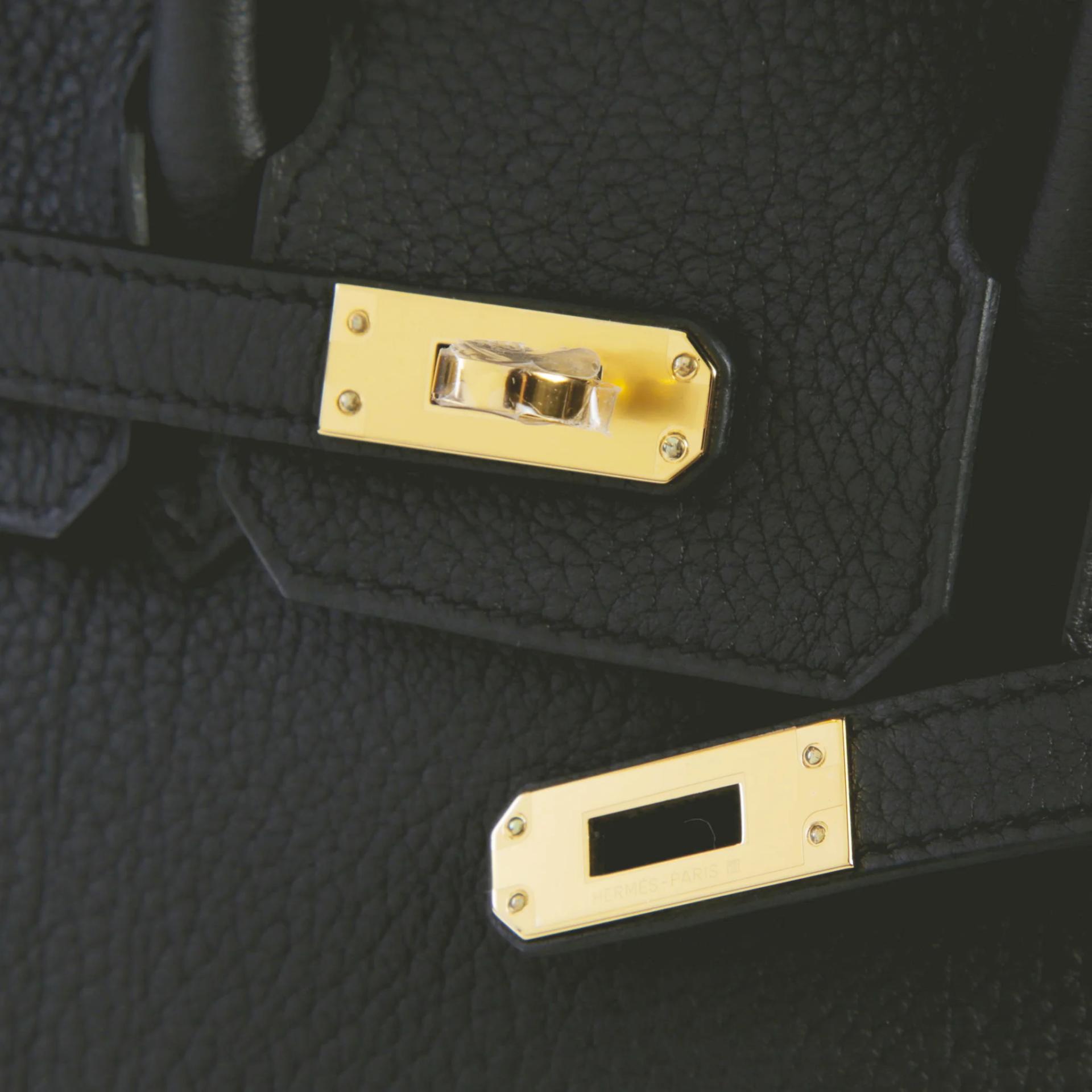 未使用保存品 HERMÈS 愛馬仕 Birkin 25 89 黑色 Noir (Black) Togo小牛皮 金扣 K刻 2025年 - 8