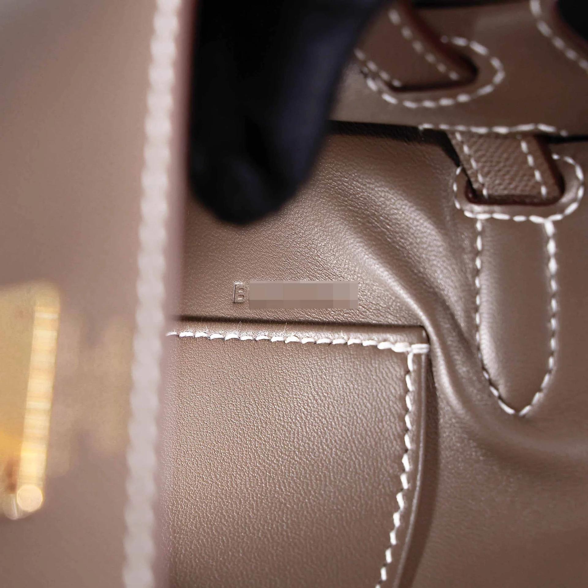 SA超美品 HERMÈS 愛馬仕 Kelly Elan 18 大象灰 Etoupe Madame皮 金扣 B刻 2023年 - 15
