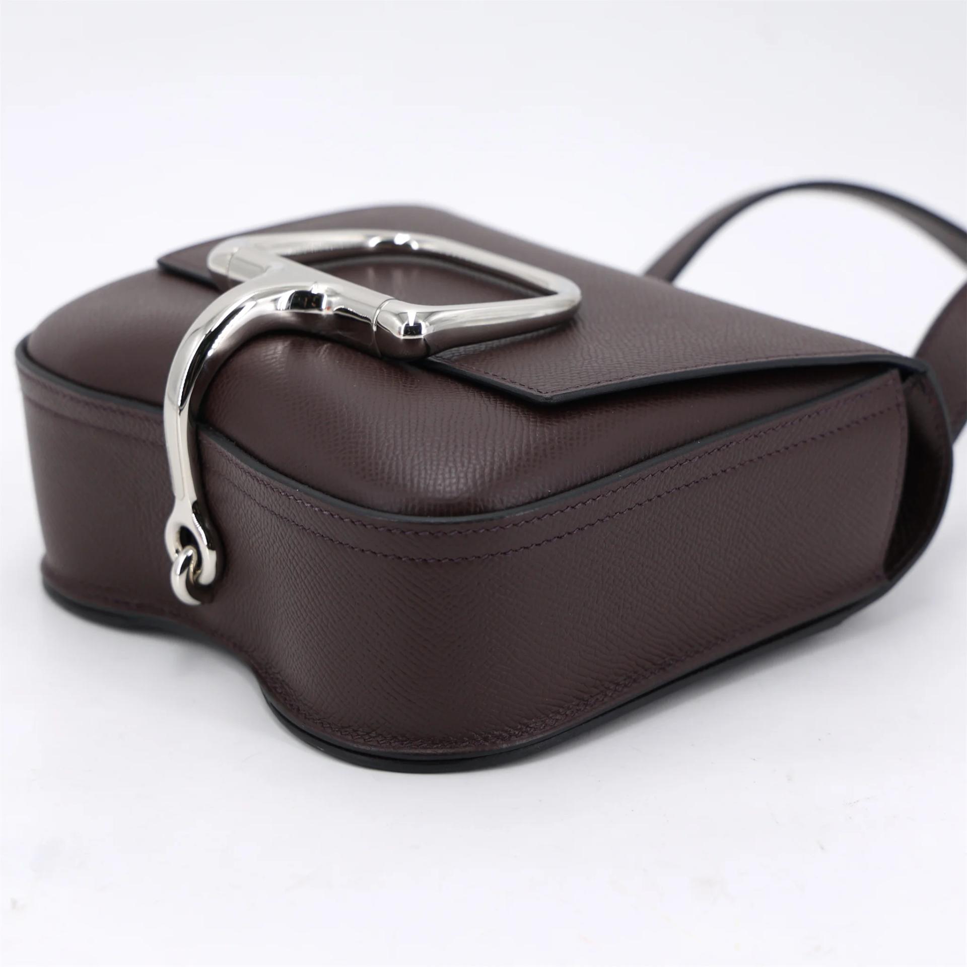 未使用保存品 HERMÈS 愛馬仕 Della Cavalleria mini 0G 馬鞍紅 Rouge Sellier 73 寶石藍 Bleu Saphir Epsom牛皮 銀扣 U刻 2022年 - 4