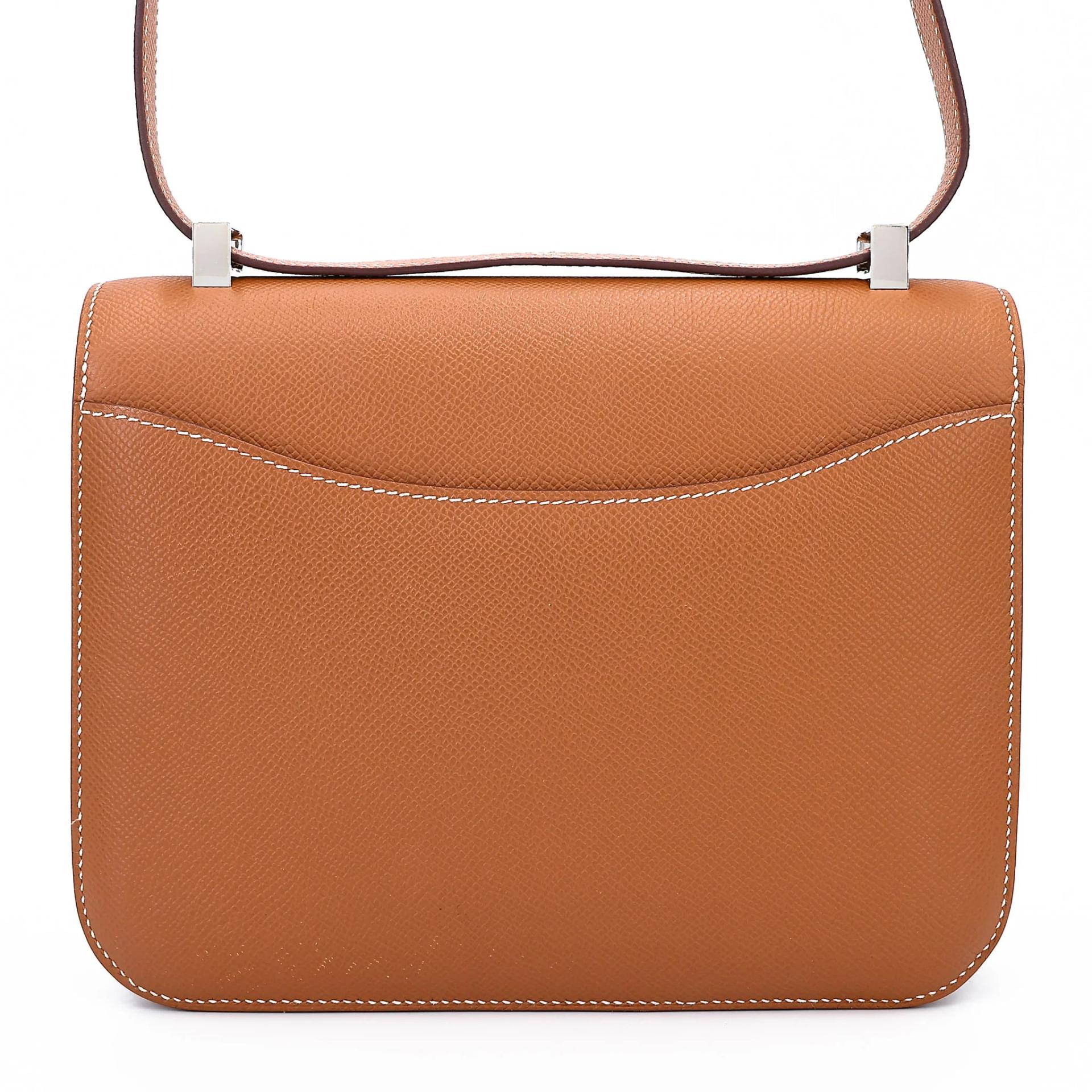 A美品 HERMÈS 愛馬仕 Constance 康康 24 Mirror 37 金棕色 Gold Epsom牛皮 銀扣 K刻 2025年 - 2