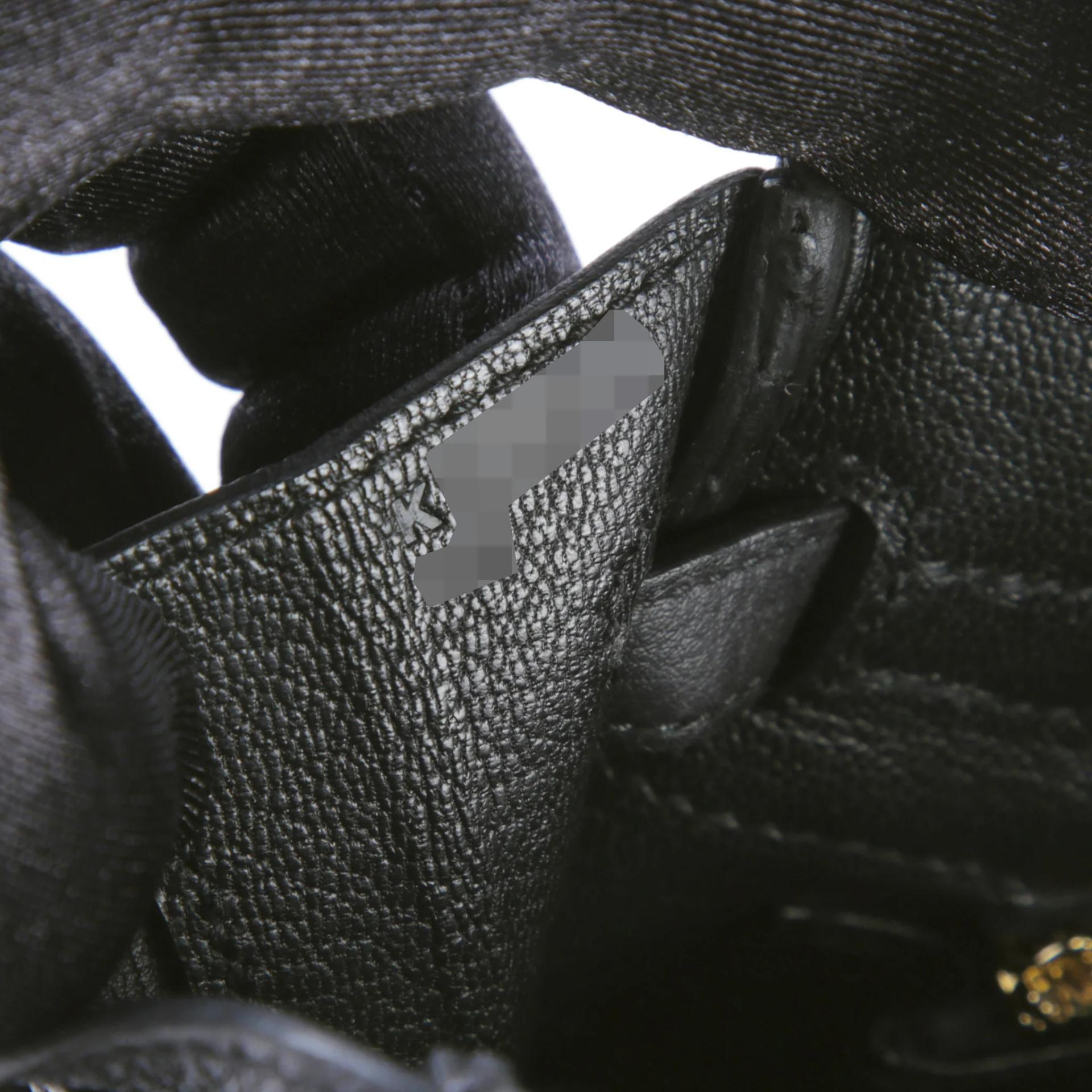 未使用保存品 HERMÈS 愛馬仕 Birkin 25 89 黑色 Noir (Black) Togo小牛皮 金扣 K刻 2025年 - 13