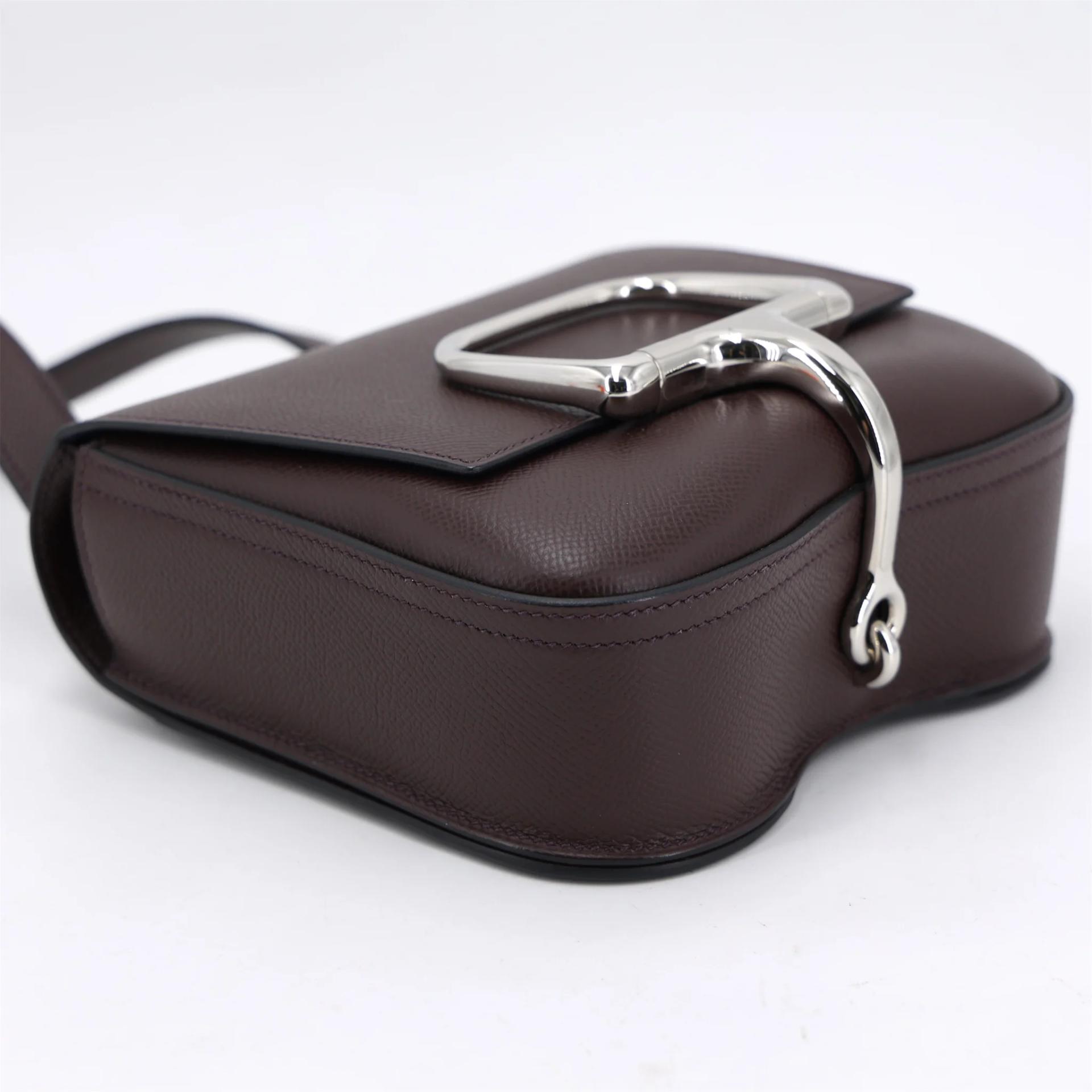 未使用保存品 HERMÈS 愛馬仕 Della Cavalleria mini 0G 馬鞍紅 Rouge Sellier 73 寶石藍 Bleu Saphir Epsom牛皮 銀扣 U刻 2022年 - 3
