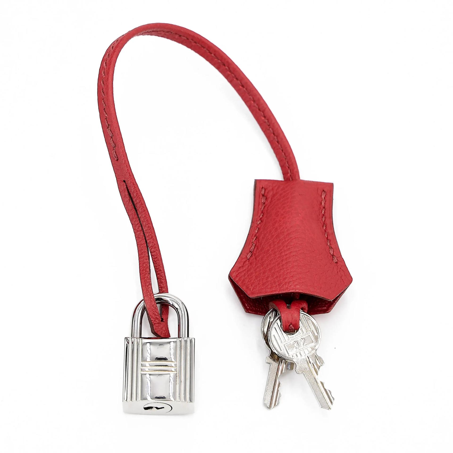A美品 HERMÈS 愛馬仕 Birkin 30 54 茜草紅 Rouge Garance Togo小牛皮 銀扣 □M刻 2009年 - 32