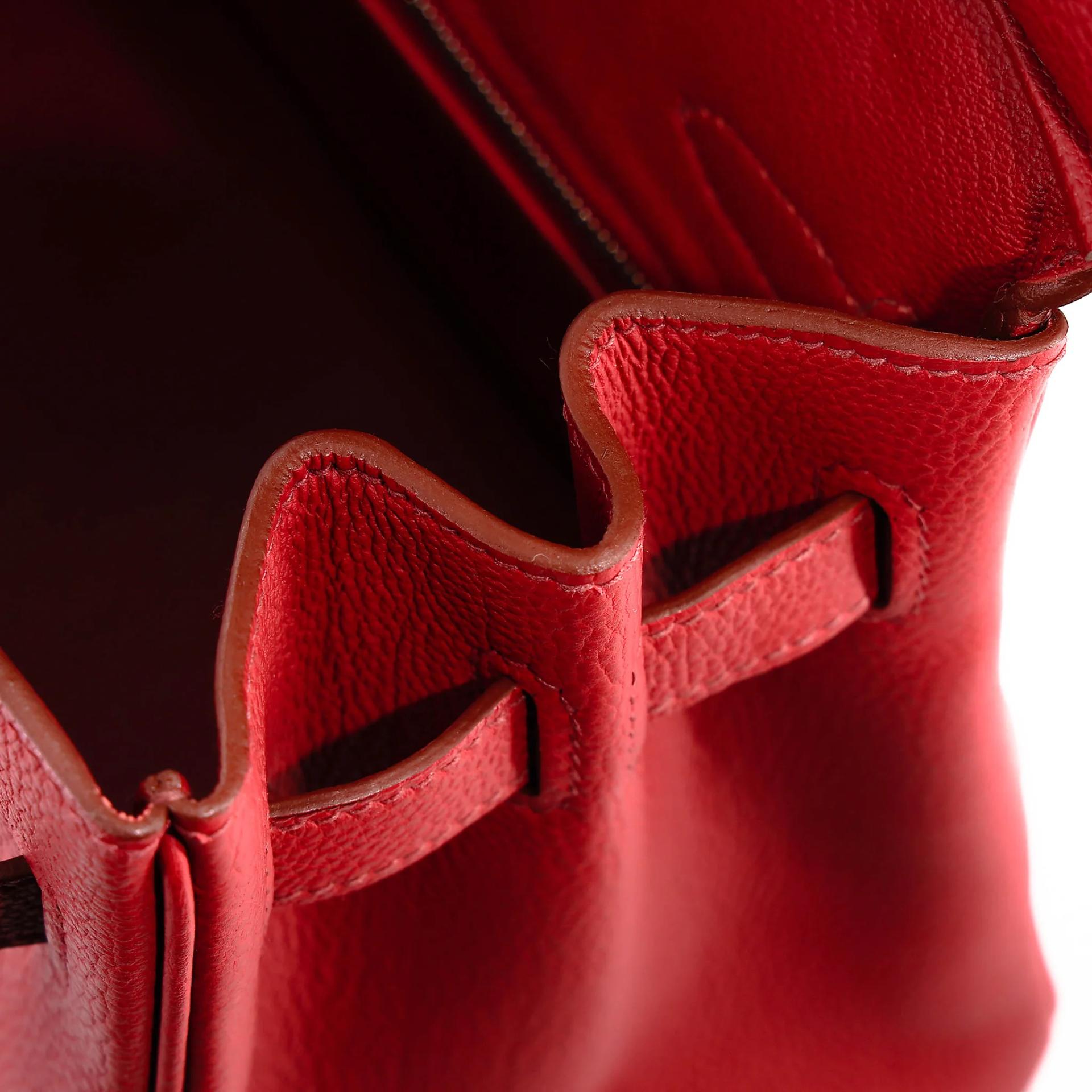 A美品 HERMÈS 愛馬仕 Birkin 30 54 茜草紅 Rouge Garance Togo小牛皮 銀扣 □M刻 2009年 - 23