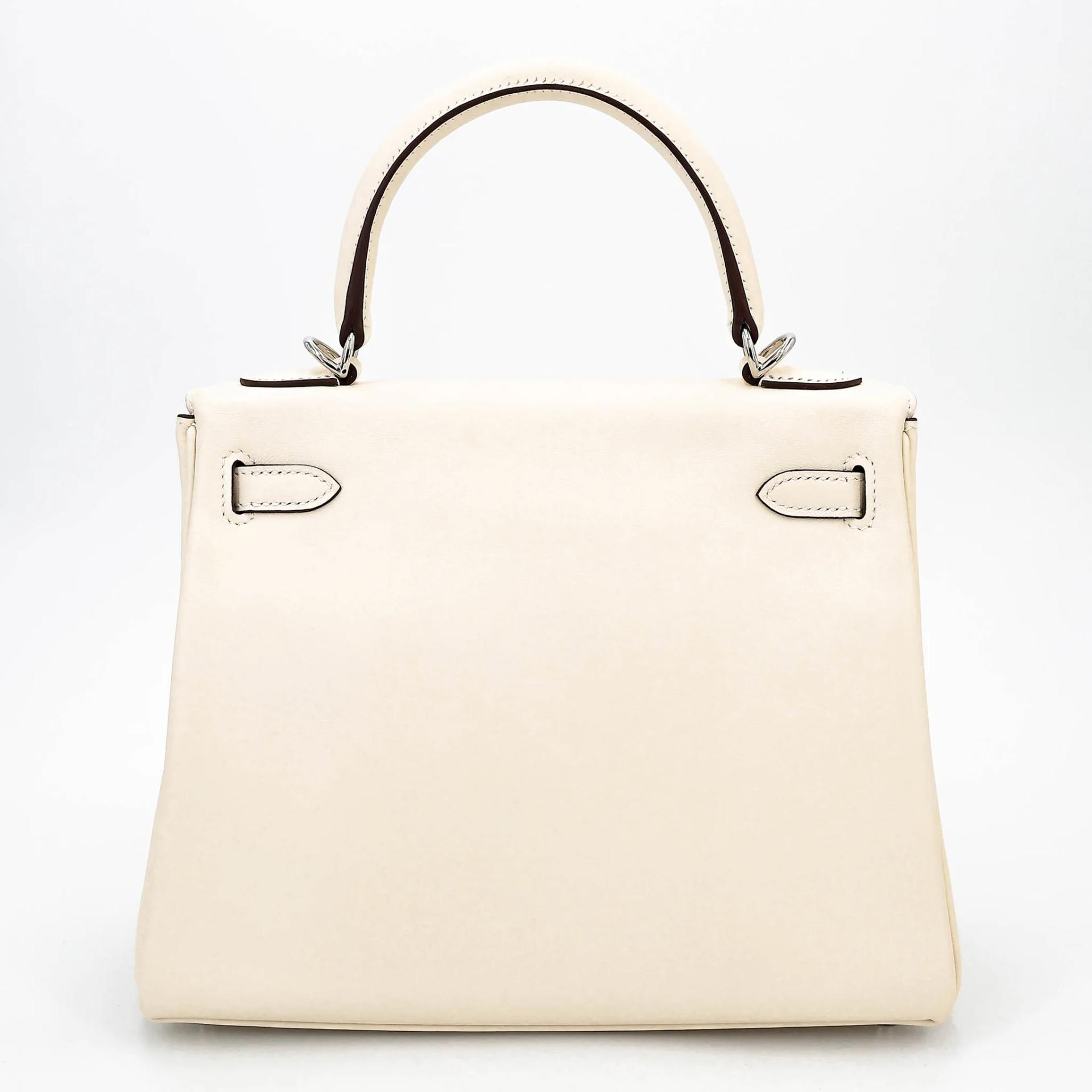 ランク A HERMÈS エルメス 限定品 ケリー25 イン＆アウト ナタ (I2) スイフト シルバー金具 Z刻印 (2021) - 2