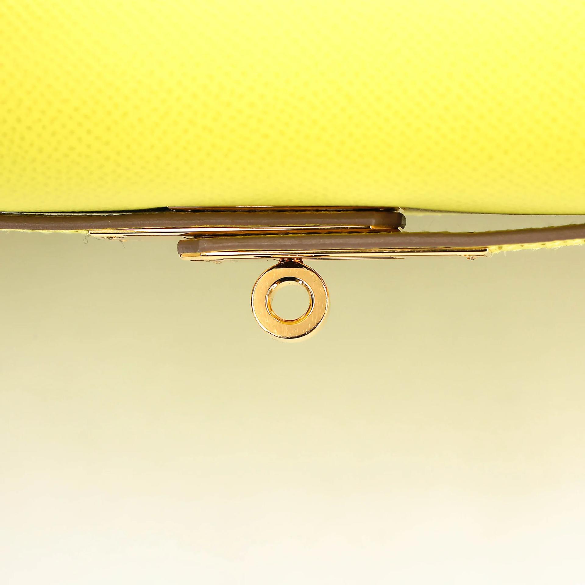 SA超美品 HERMÈS 愛馬仕 Kelly 28 外縫 9R 檸檬黃 Lime Epsom牛皮 金扣 D刻 2019年 - 9