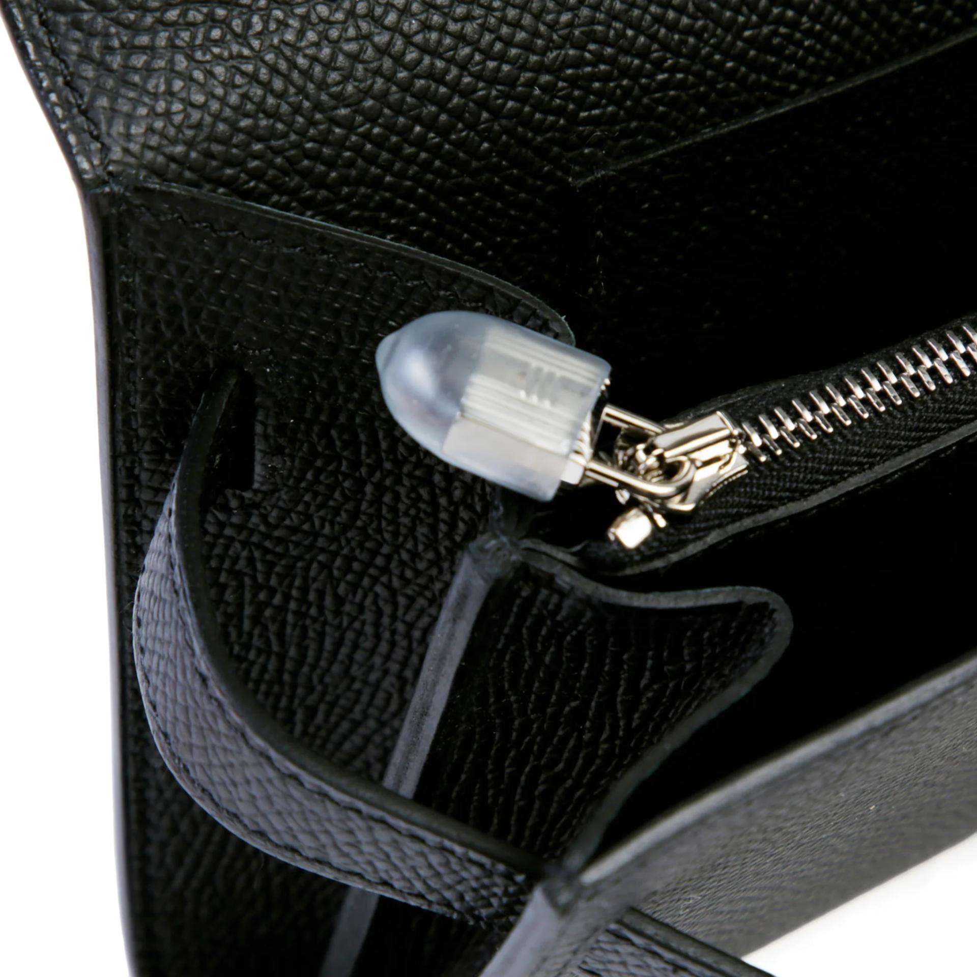 全新 HERMÈS 愛馬仕 Kelly To Go 錢包 89 黑色 Noir (Black) Epsom皮 銀扣 K刻 2025年 - 11