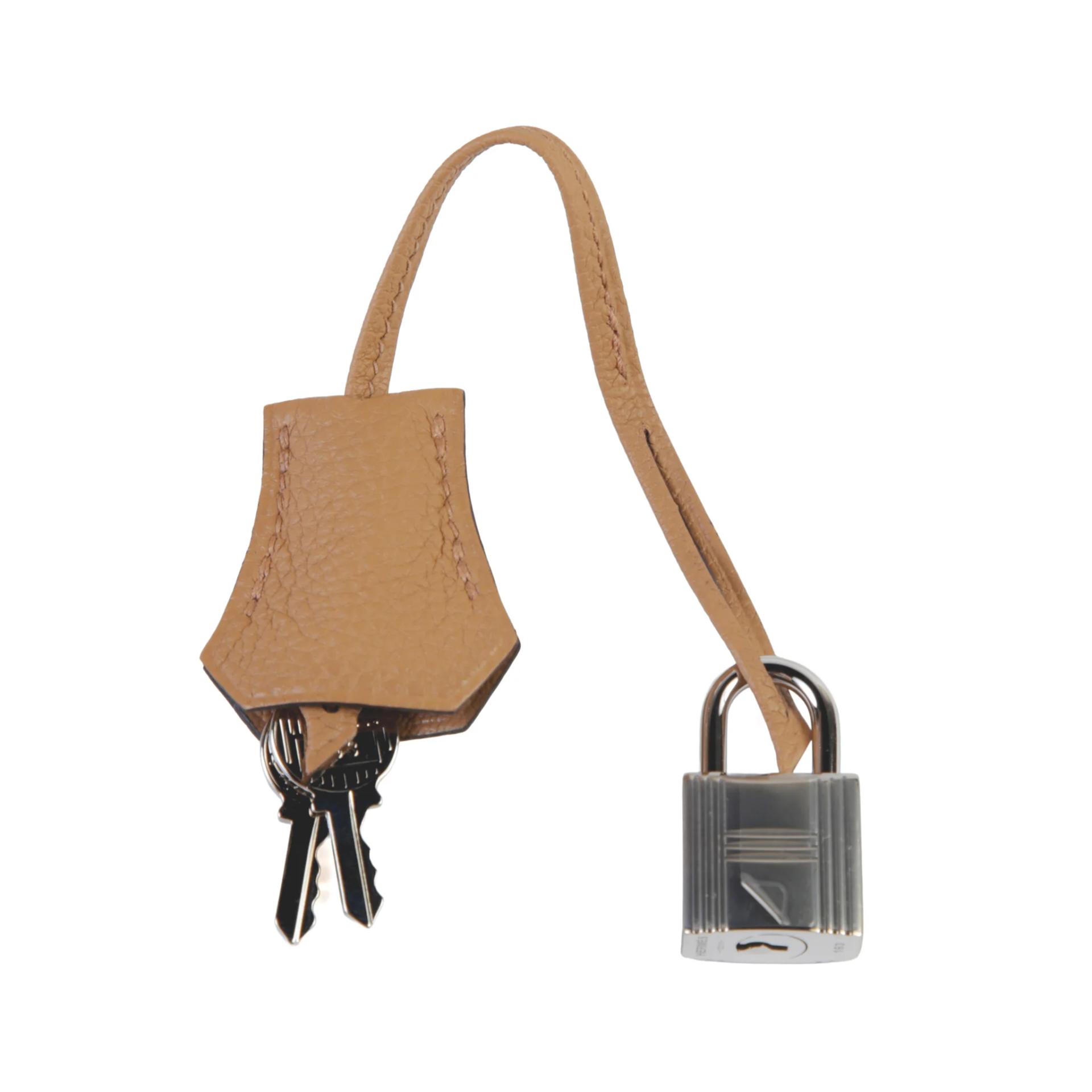 SA超美品 HERMÈS 愛馬仕 Birkin 25 0M 奶茶色 Chai Togo小牛皮 銀扣 U刻 2022年 - 14