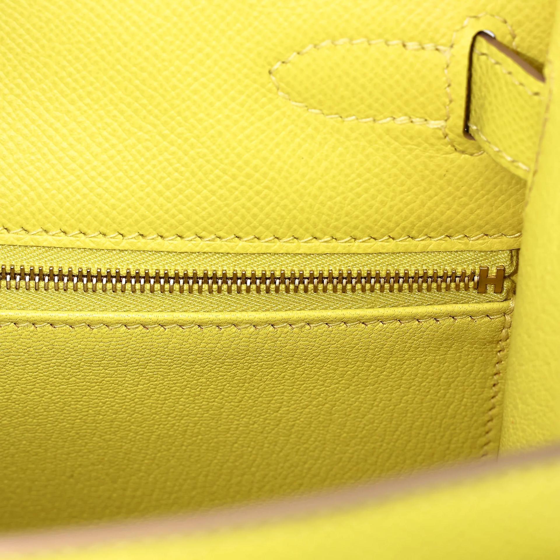 SA超美品 HERMÈS 愛馬仕 Kelly 28 外縫 9R 檸檬黃 Lime Epsom牛皮 金扣 D刻 2019年 - 14