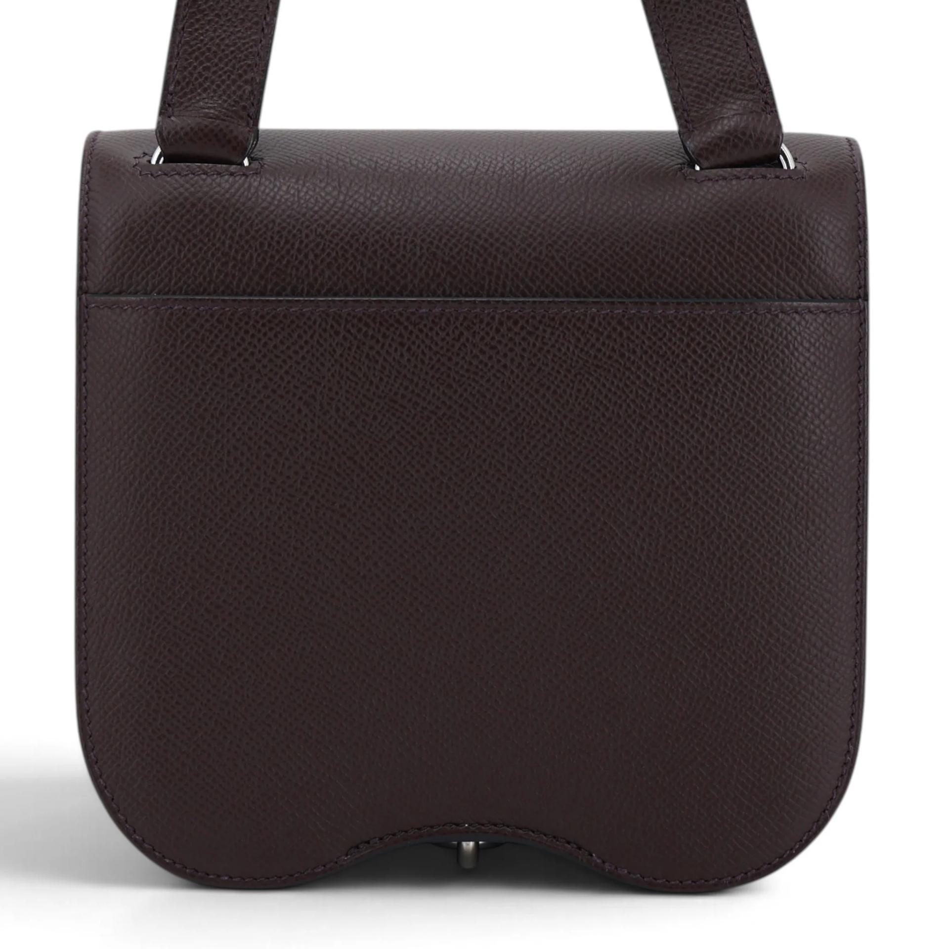 未使用保存品 HERMÈS 愛馬仕 Della Cavalleria mini 0G 馬鞍紅 Rouge Sellier 73 寶石藍 Bleu Saphir Epsom牛皮 銀扣 U刻 2022年 - 2