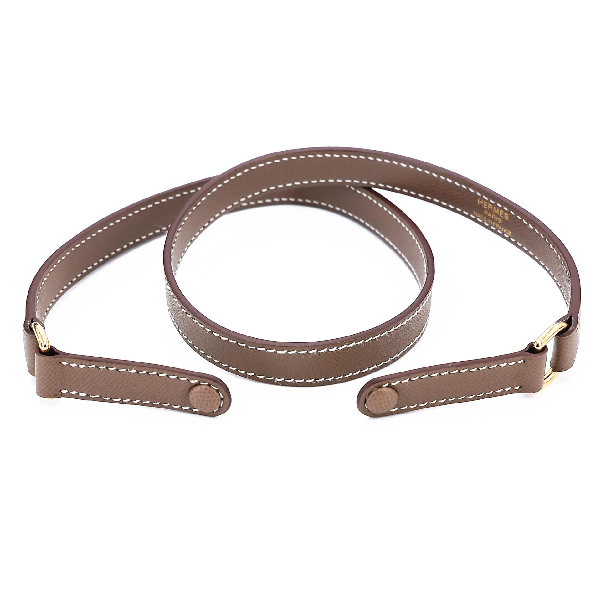 SA超美品 HERMÈS 愛馬仕 Kelly Elan 18 大象灰 Etoupe Madame皮 金扣 B刻 2023年 - 19