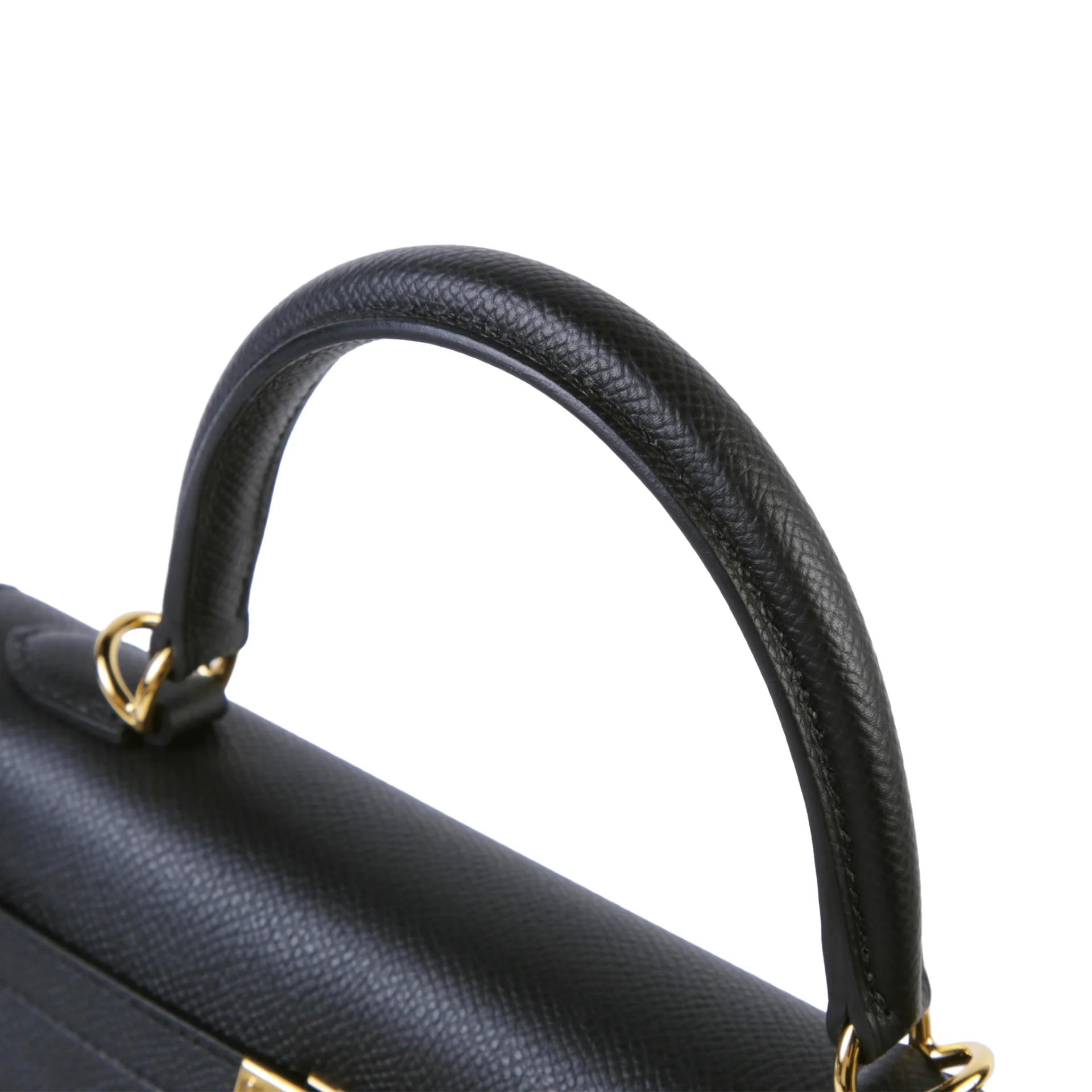 Brand New ( Rank N ) HERMÈS Kelly 25 Sellier Noir (89) Epsom Gold hardware K (2025) - 3