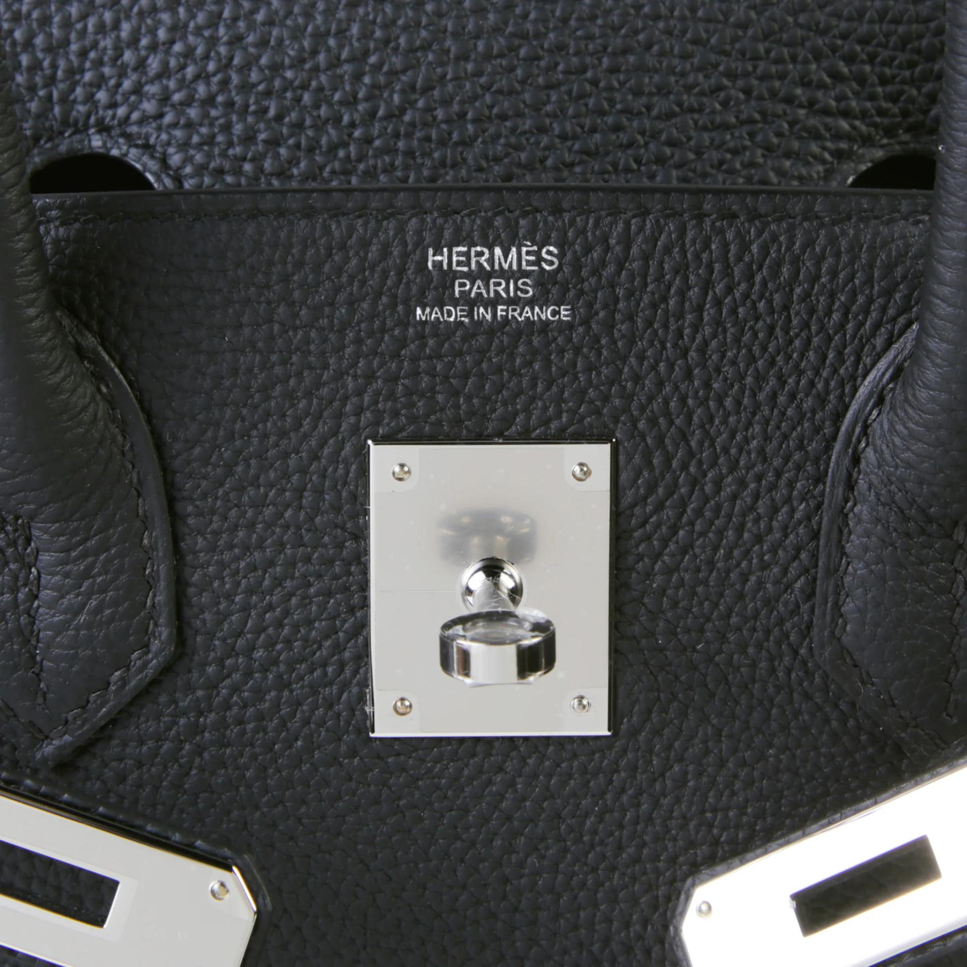Brand New ( Rank N ) HERMÈS Birkin 30 Noir (89) Togo Palladium hardware G (2026) - 9