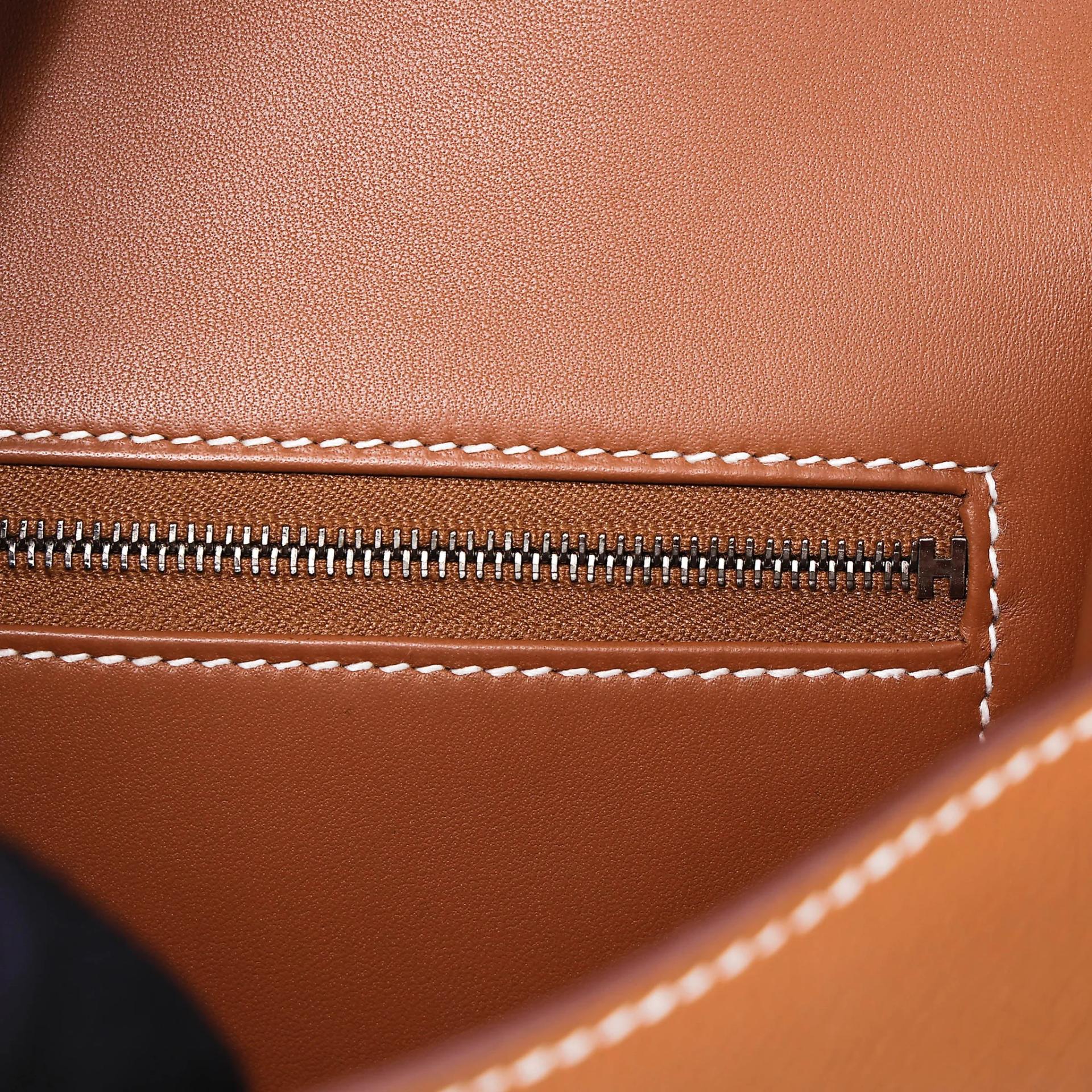 A美品 HERMÈS 愛馬仕 Constance 康康 24 Mirror 37 金棕色 Gold Epsom牛皮 銀扣 K刻 2025年 - 19