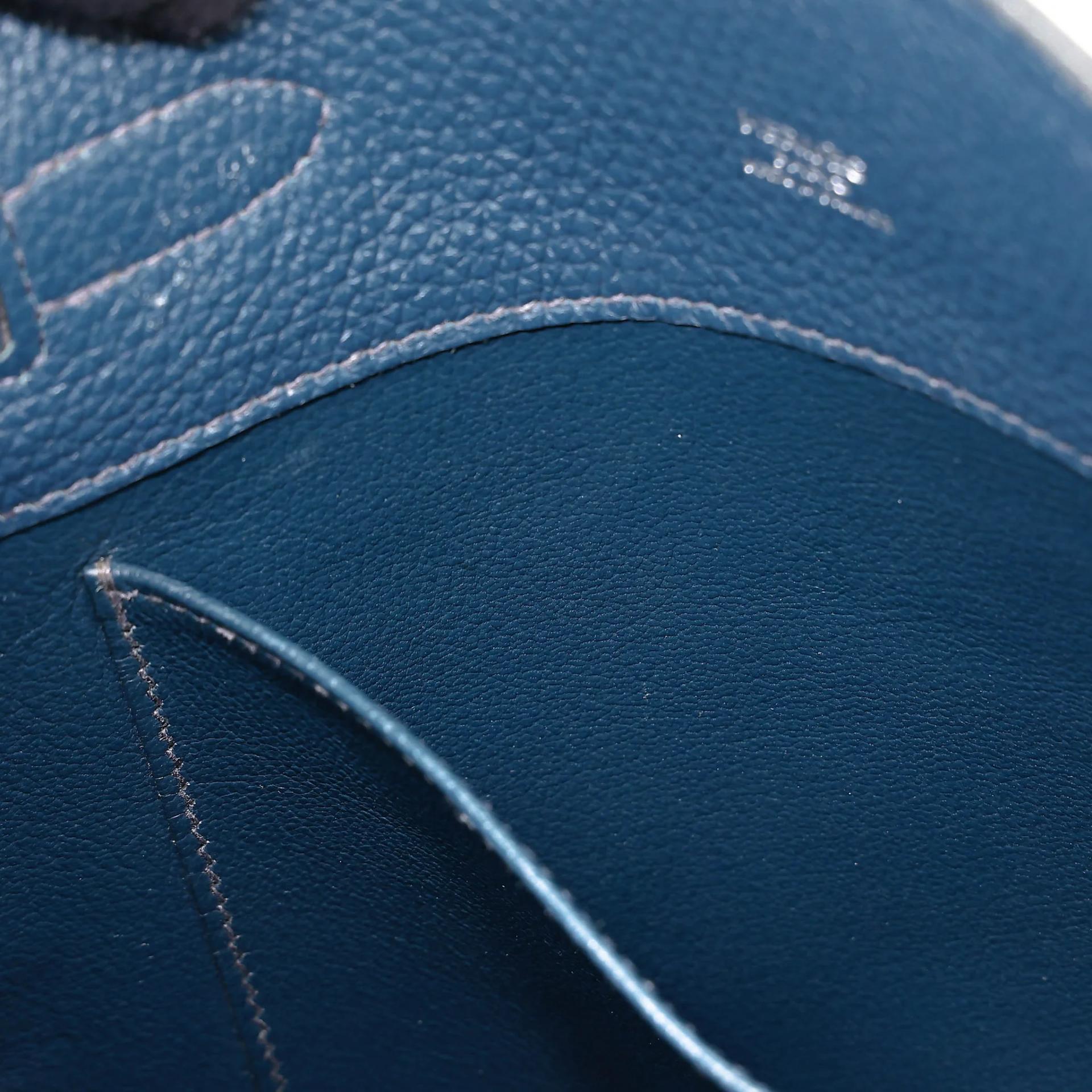A美品 HERMÈS 愛馬仕 So Kelly 22 7P 普魯士藍 Bleu De Prusse Togo小牛皮 銀扣 □M刻 2009年 - 41