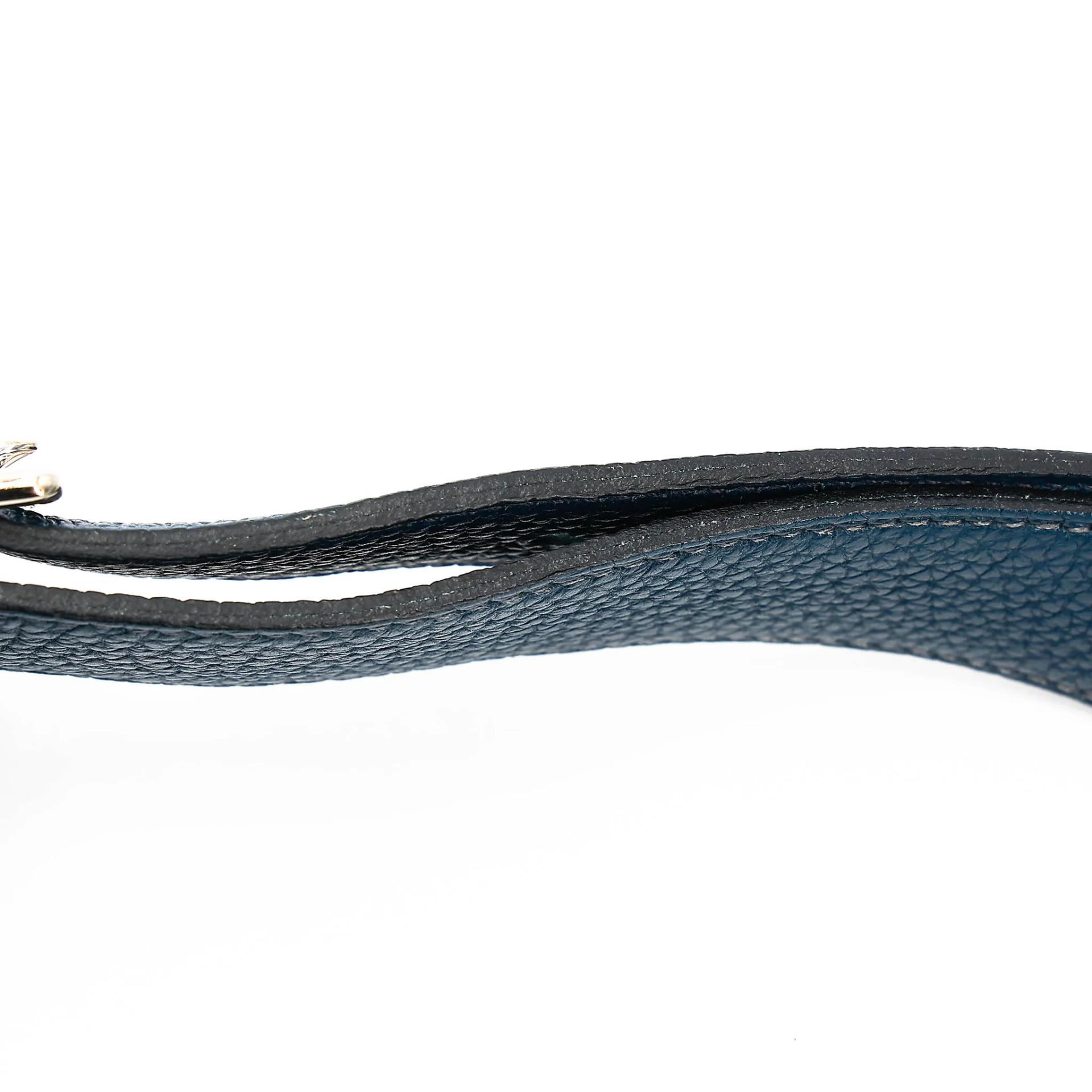 A美品 HERMÈS 愛馬仕 So Kelly 22 7P 普魯士藍 Bleu De Prusse Togo小牛皮 銀扣 □M刻 2009年 - 7