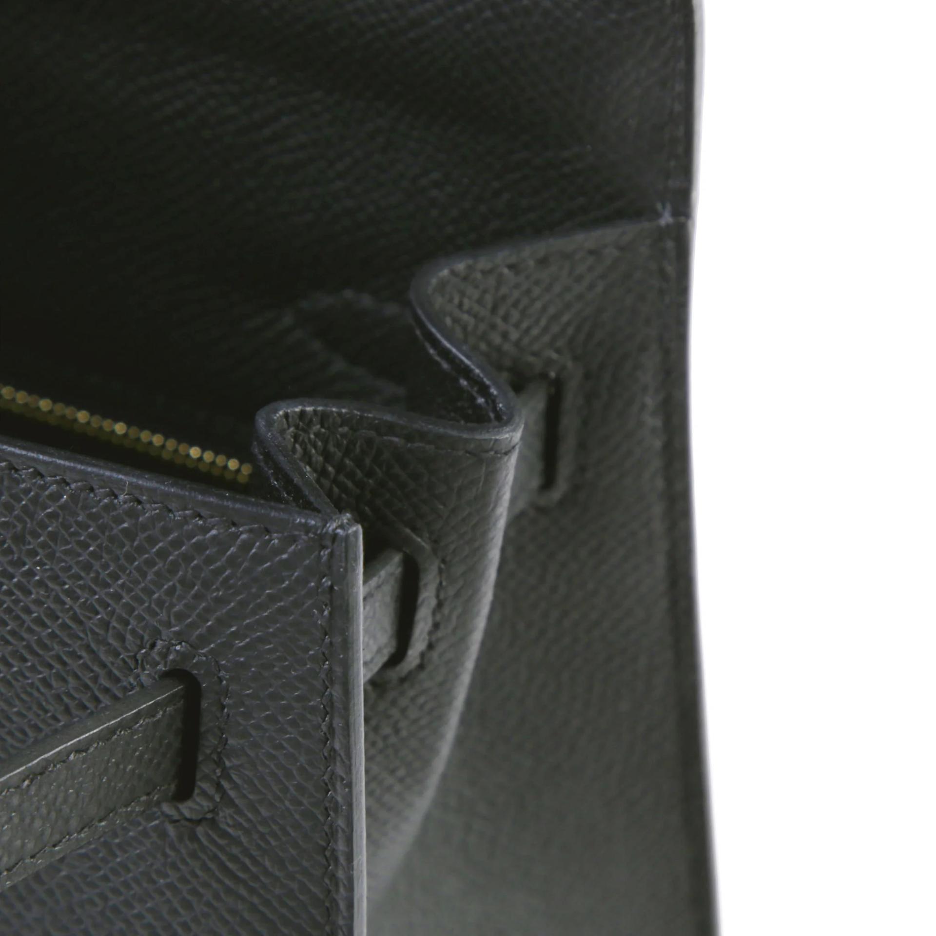 Brand New ( Rank N ) HERMÈS Kelly 25 Sellier Noir (89) Epsom Gold hardware K (2025) - 11