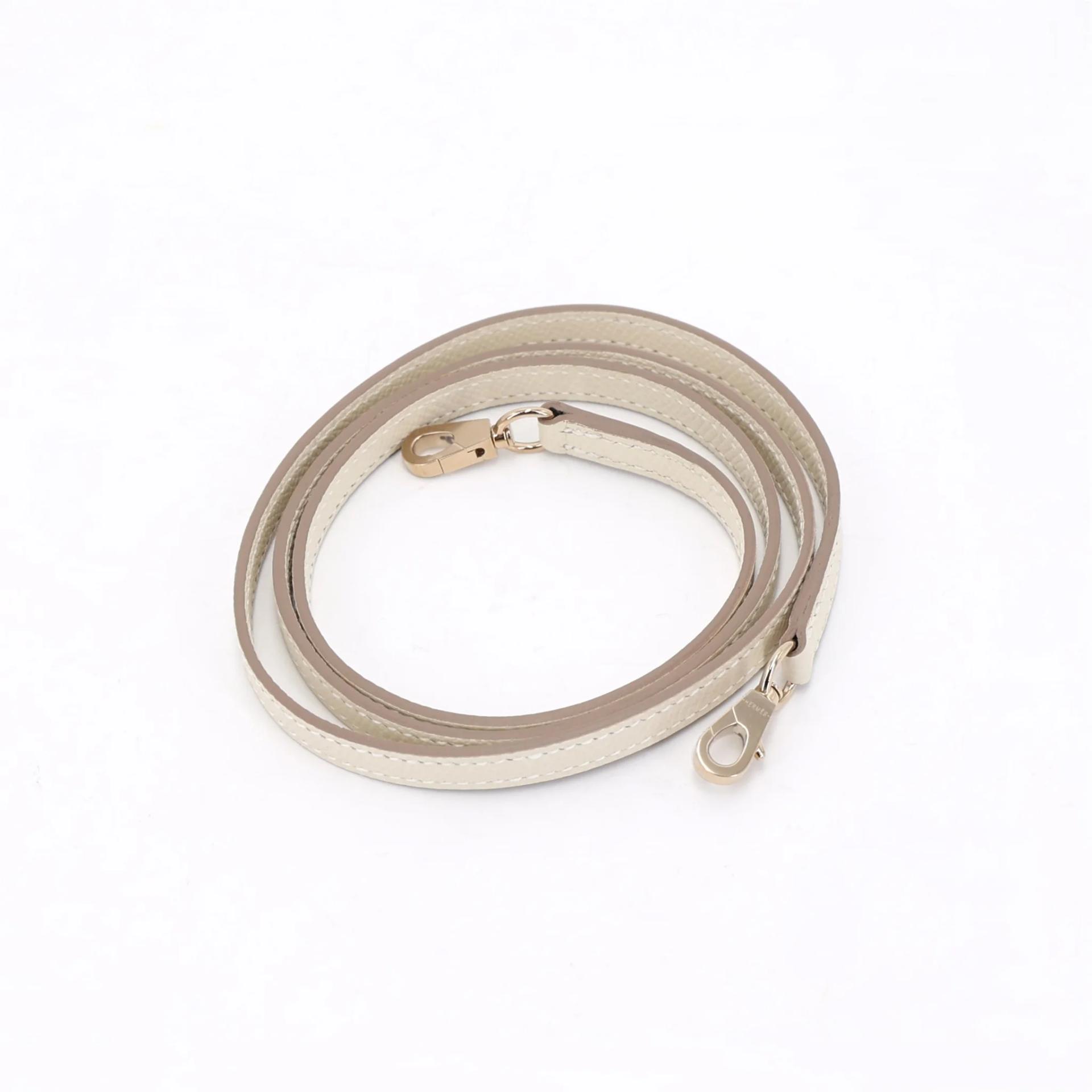 未使用保存品 HERMÈS 愛馬仕 Mini Kelly 二代 10 奶昔白 Craie Epsom牛皮 香檳金扣 W刻 2024年 - 15
