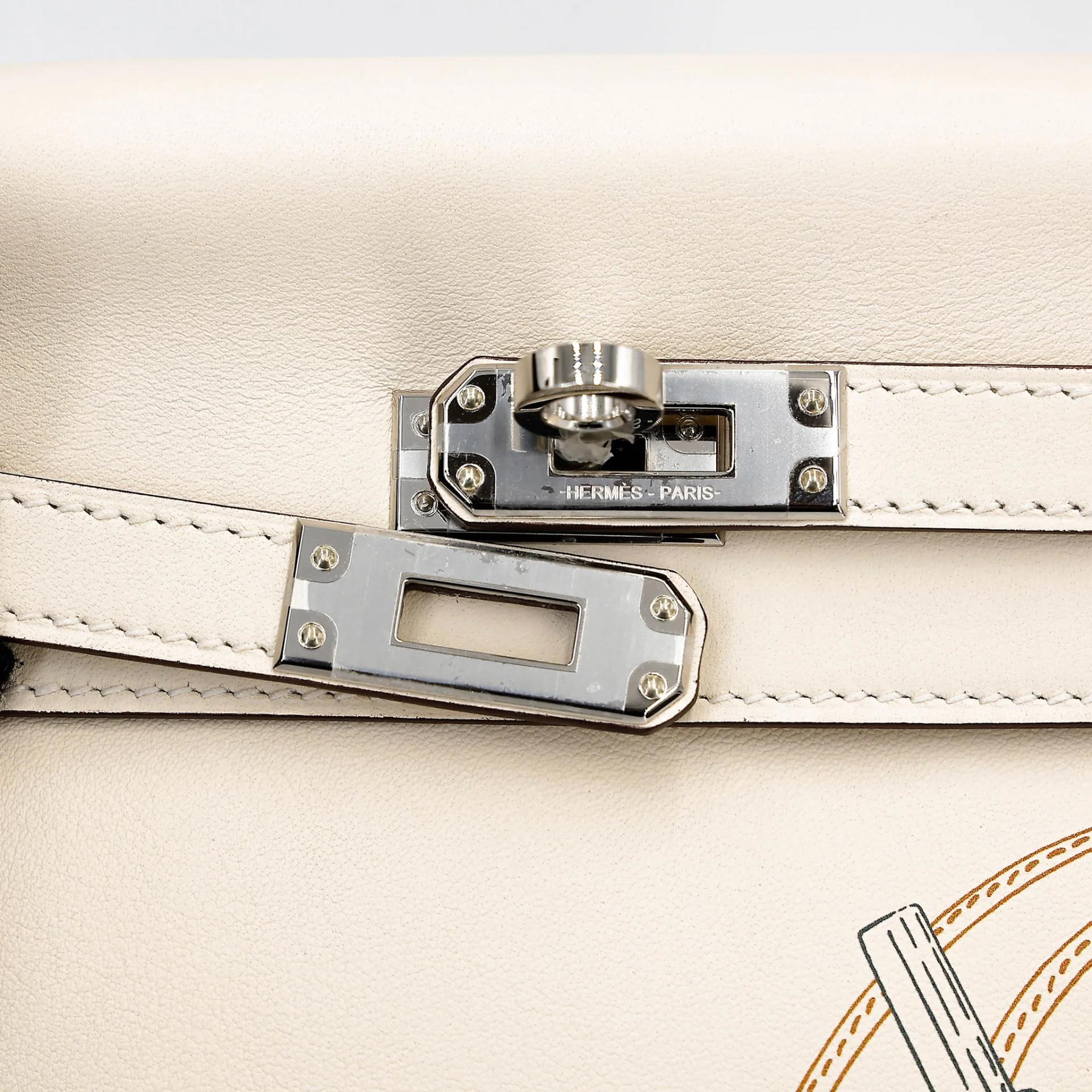 ランク A HERMÈS エルメス 限定品 ケリー25 イン＆アウト ナタ (I2) スイフト シルバー金具 Z刻印 (2021) - 11
