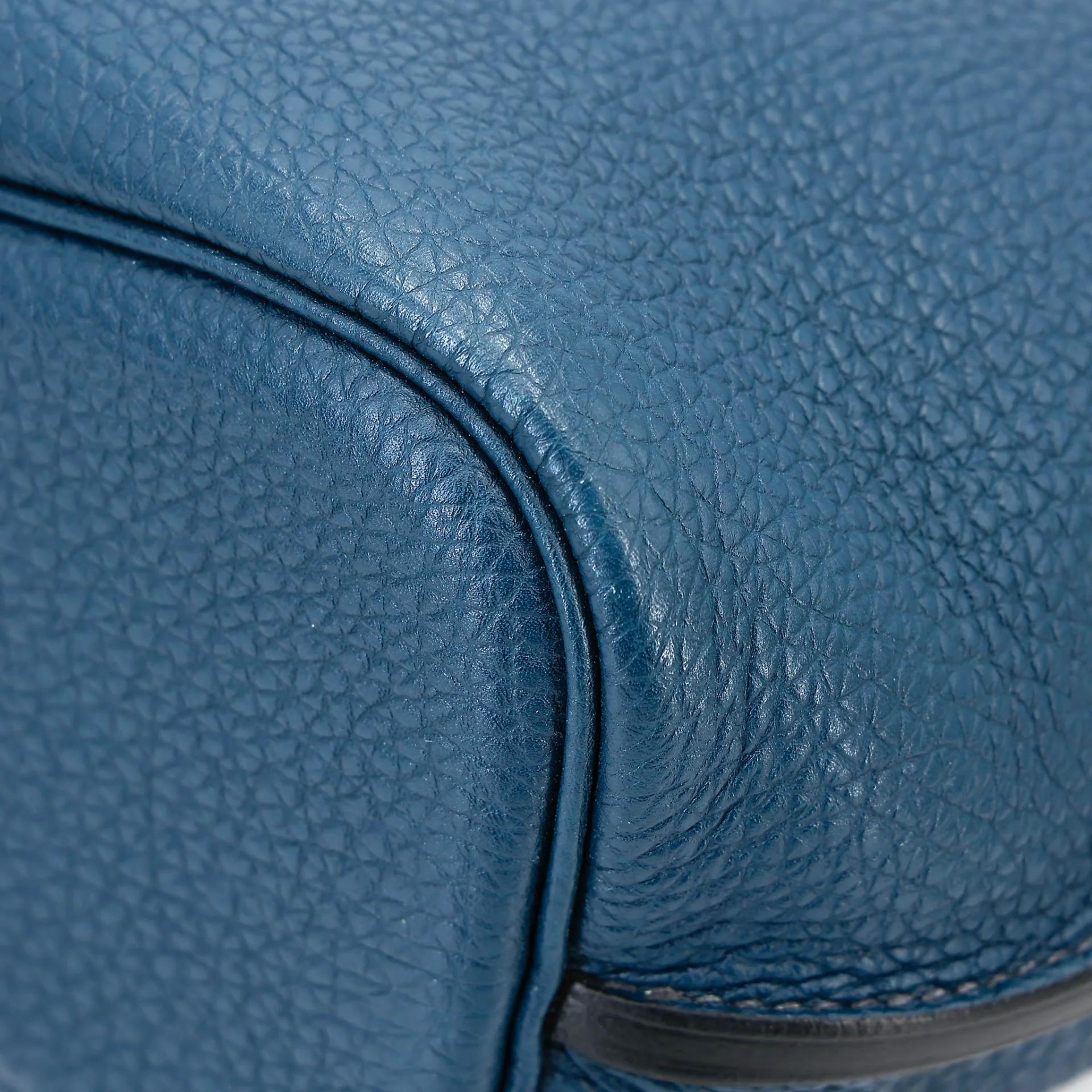 A美品 HERMÈS 愛馬仕 So Kelly 22 7P 普魯士藍 Bleu De Prusse Togo小牛皮 銀扣 □M刻 2009年 - 15
