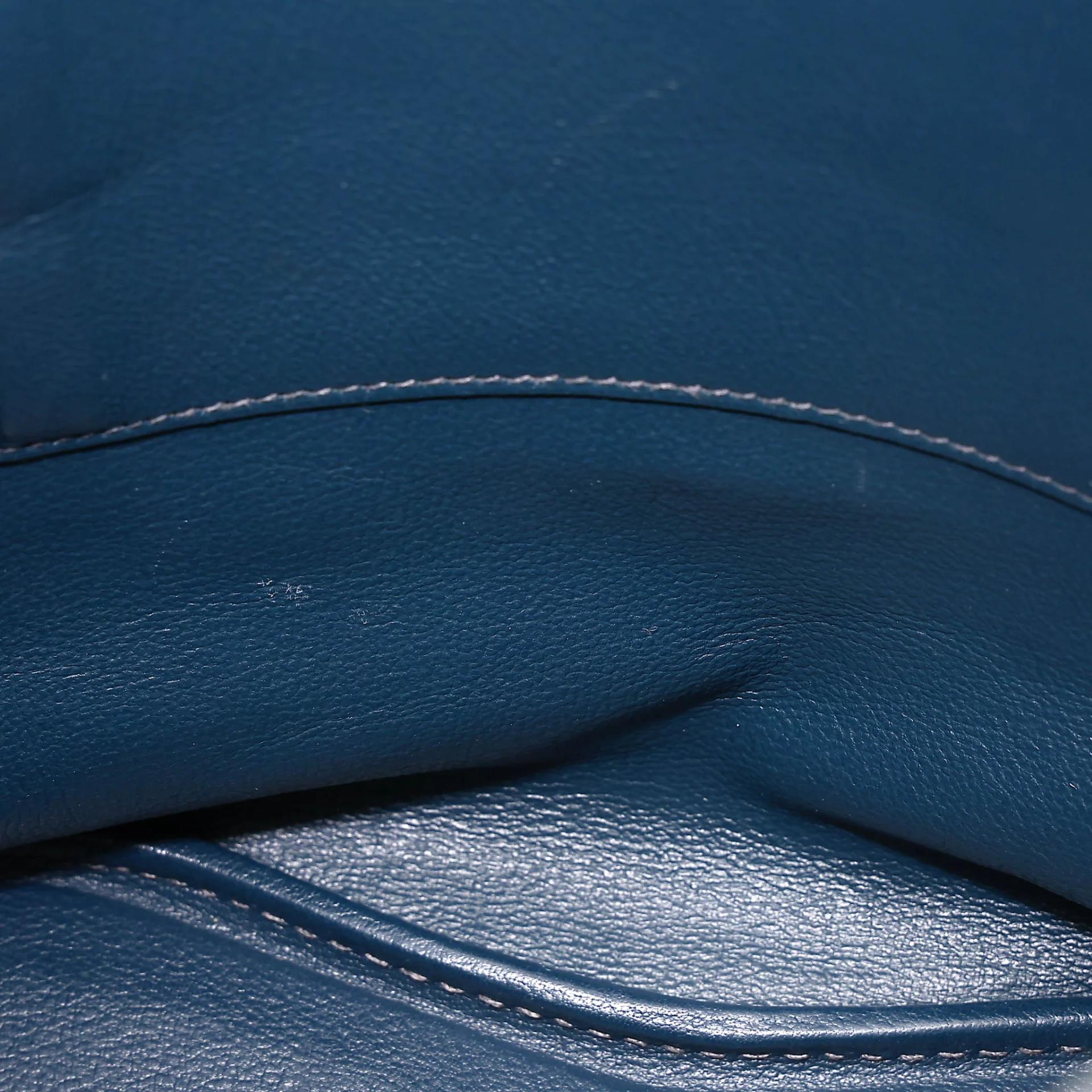 A美品 HERMÈS 愛馬仕 So Kelly 22 7P 普魯士藍 Bleu De Prusse Togo小牛皮 銀扣 □M刻 2009年 - 37
