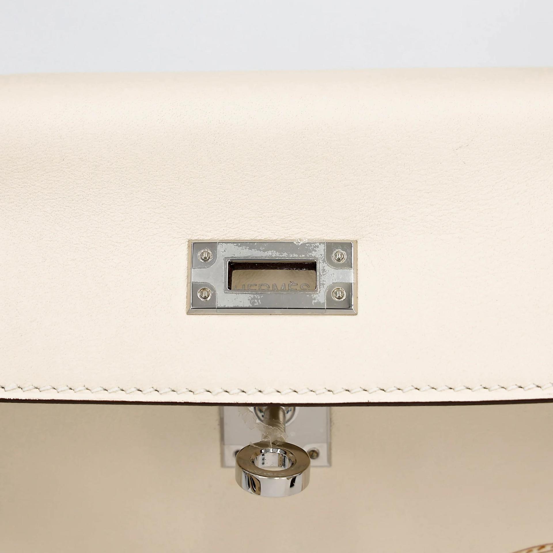 ランク A HERMÈS エルメス 限定品 ケリー25 イン＆アウト ナタ (I2) スイフト シルバー金具 Z刻印 (2021) - 13