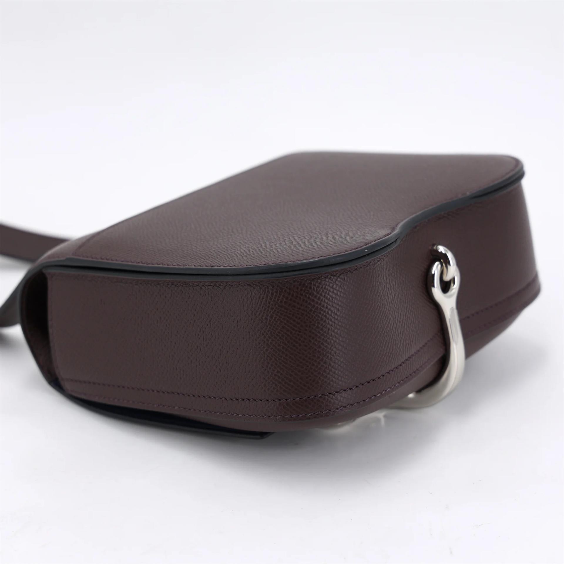 未使用保存品 HERMÈS 愛馬仕 Della Cavalleria mini 0G 馬鞍紅 Rouge Sellier 73 寶石藍 Bleu Saphir Epsom牛皮 銀扣 U刻 2022年 - 5