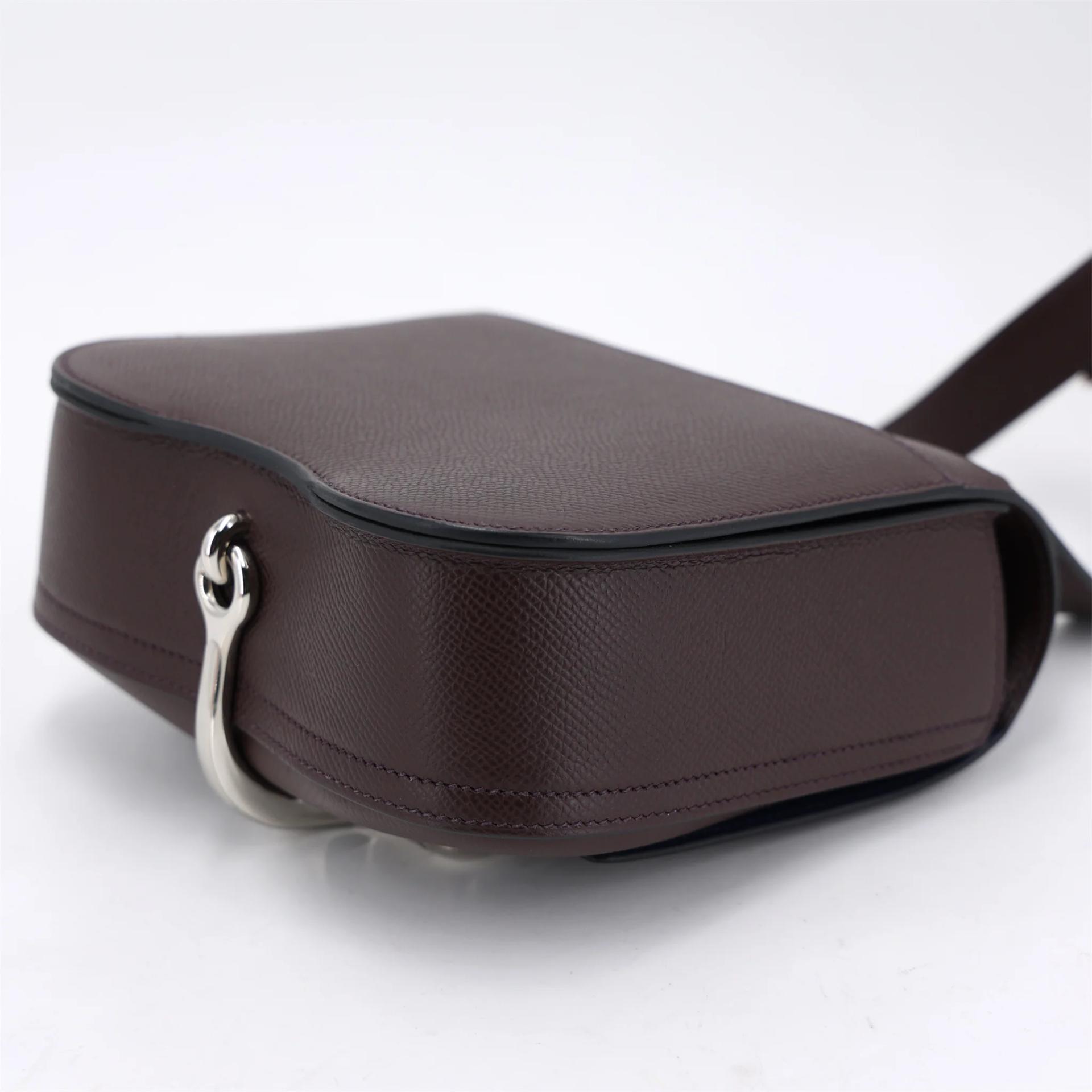 未使用保存品 HERMÈS 愛馬仕 Della Cavalleria mini 0G 馬鞍紅 Rouge Sellier 73 寶石藍 Bleu Saphir Epsom牛皮 銀扣 U刻 2022年 - 6