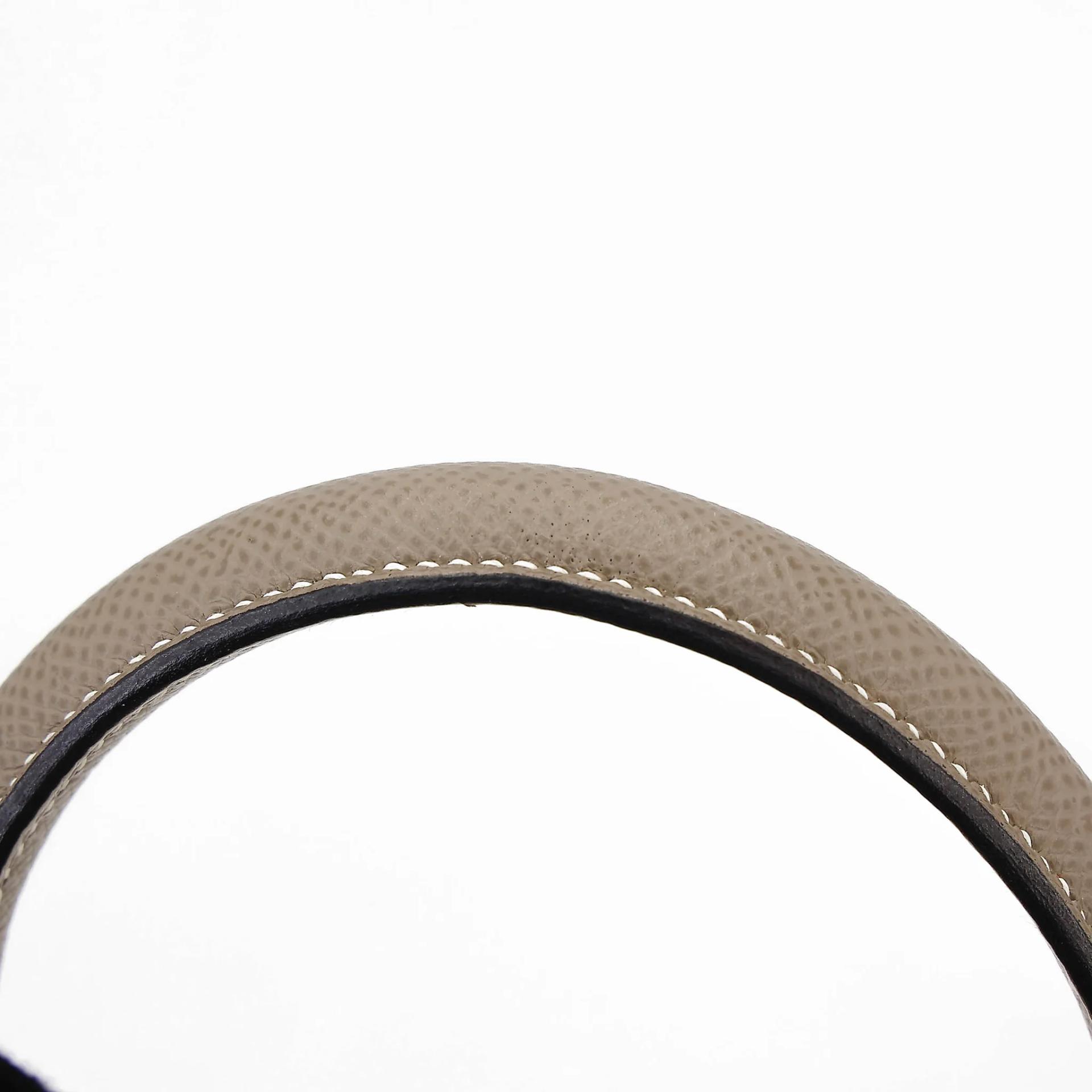 A美品 HERMÈS 愛馬仕 馬蹄印定制 Kelly 25 外縫 HSS 10 奶昔白 Craie M8 銀河灰 Gris Asphalte Epsom牛皮 金扣 U刻 2022年 - 13