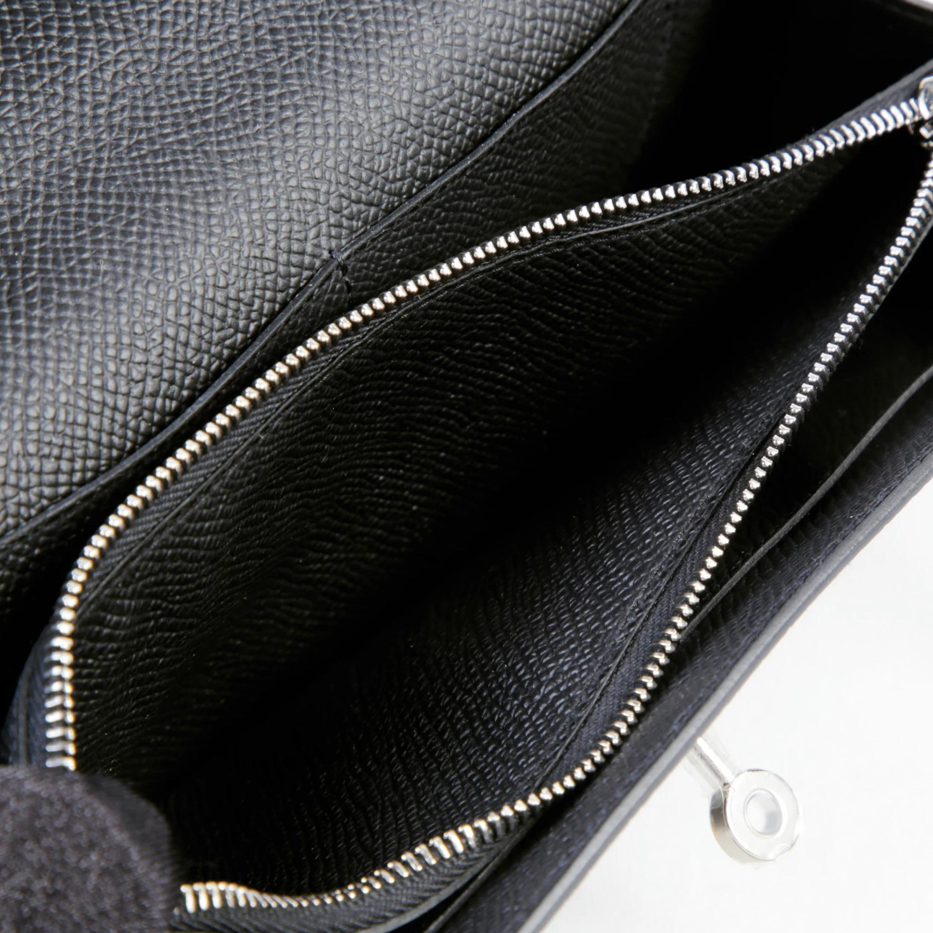 全新 HERMÈS 愛馬仕 Kelly To Go 錢包 89 黑色 Noir (Black) Epsom皮 銀扣 K刻 2025年 - 9