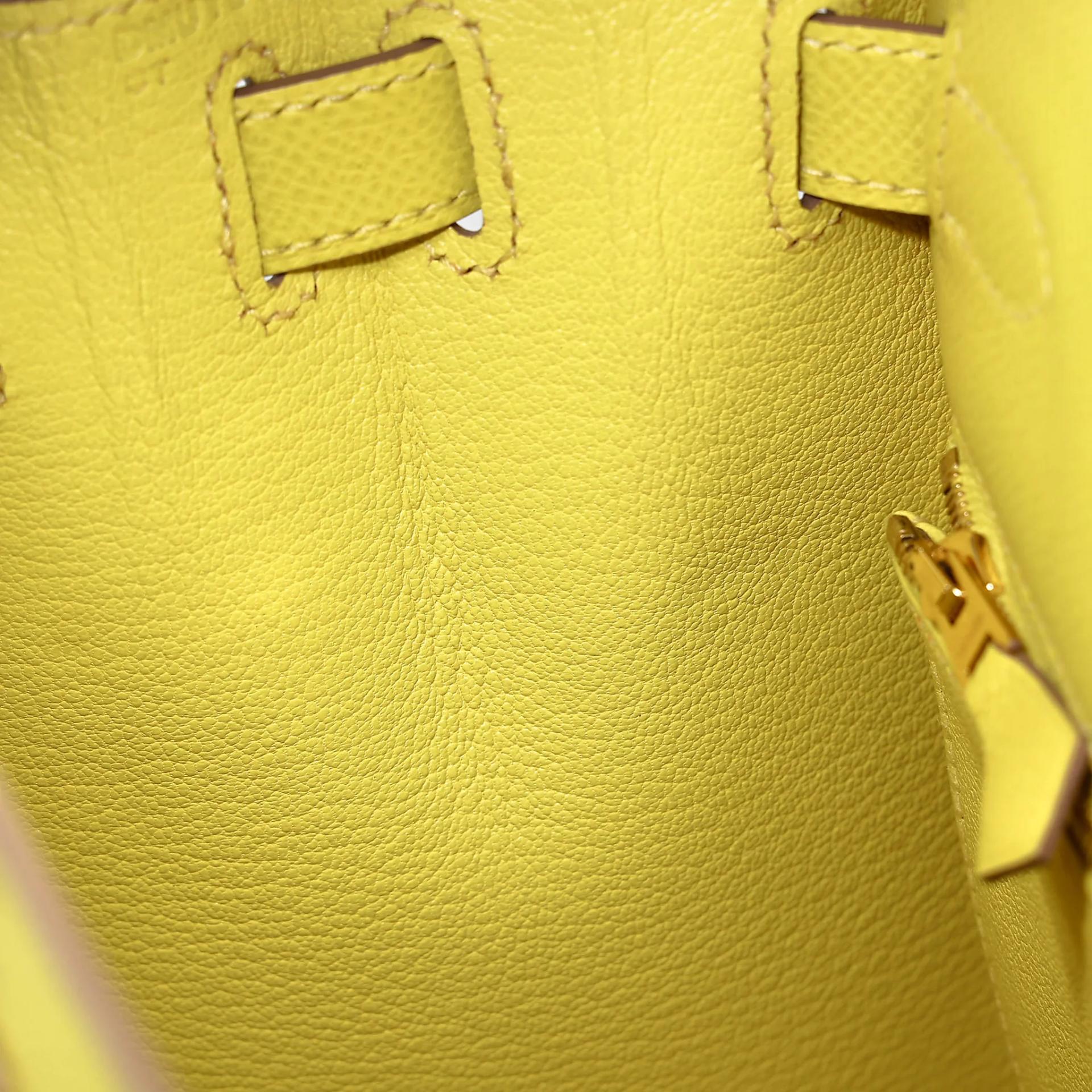 SA超美品 HERMÈS 愛馬仕 Kelly 28 外縫 9R 檸檬黃 Lime Epsom牛皮 金扣 D刻 2019年 - 18
