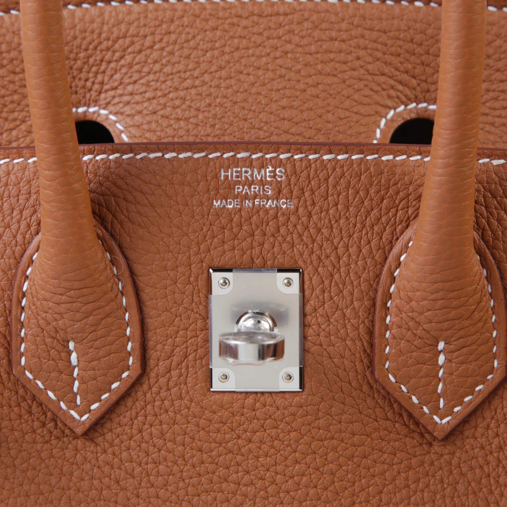 全新 HERMÈS 愛馬仕 Birkin 25 37 金棕色 Gold Togo小牛皮 銀扣 G刻 2026年 - 9