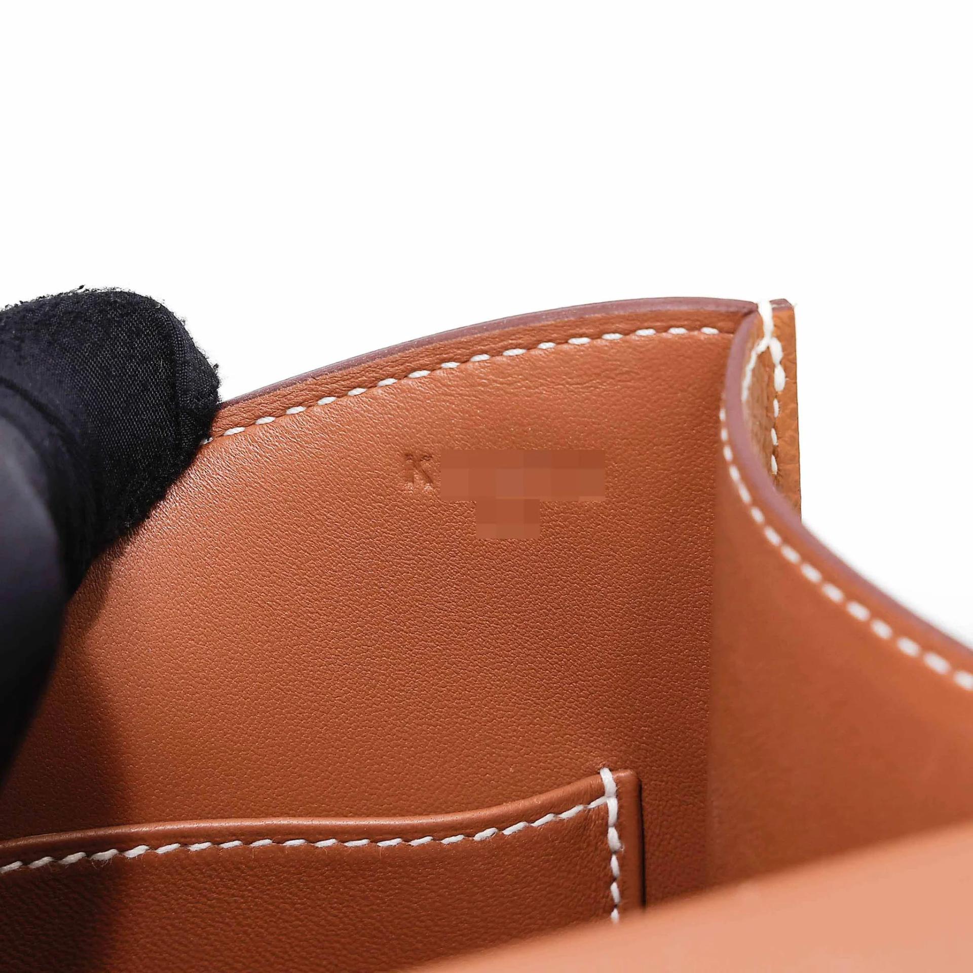 A美品 HERMÈS 愛馬仕 Constance 康康 24 Mirror 37 金棕色 Gold Epsom牛皮 銀扣 K刻 2025年 - 21