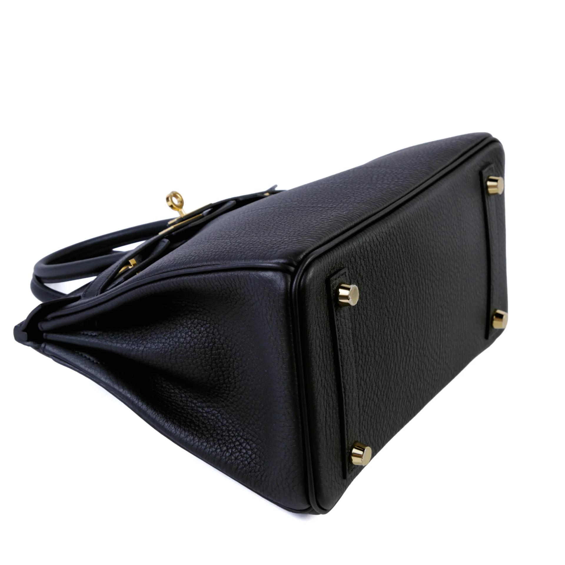 未使用保存品 HERMÈS 愛馬仕 Birkin 25 89 黑色 Noir (Black) Togo小牛皮 金扣 K刻 2025年 - 4