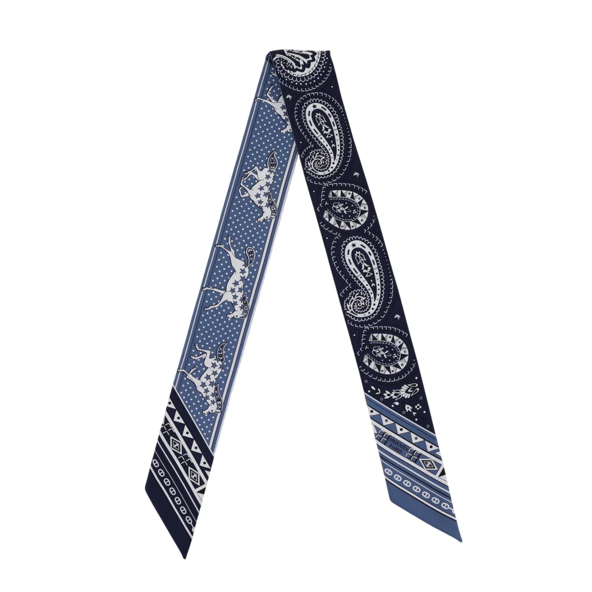 ツイリー Chevel de Coeur Bandana ブルー