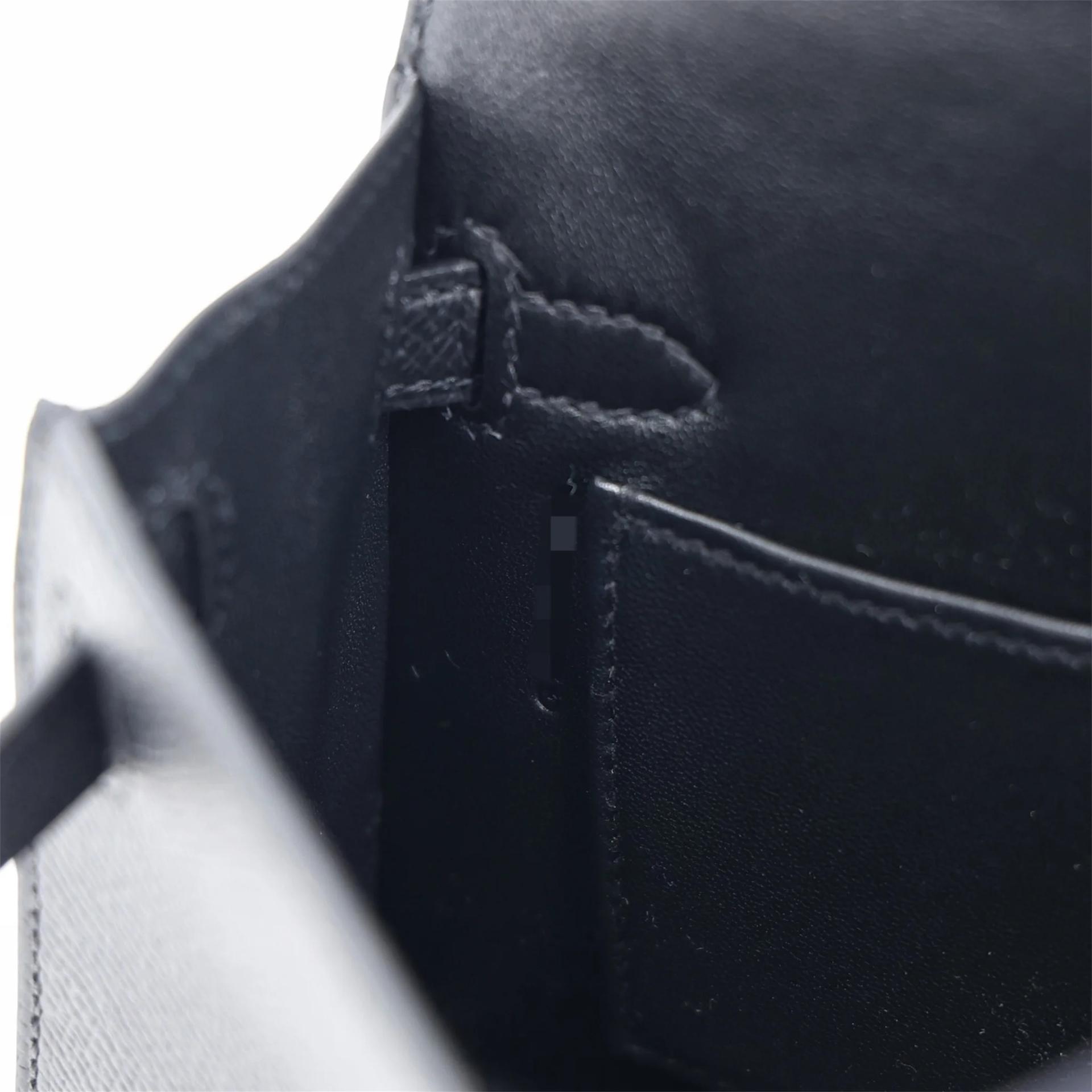ランク N 新品 HERMÈS エルメス ミニケリー2 ブラック エプソン ゴールド金具 G刻印 (2026) - 14