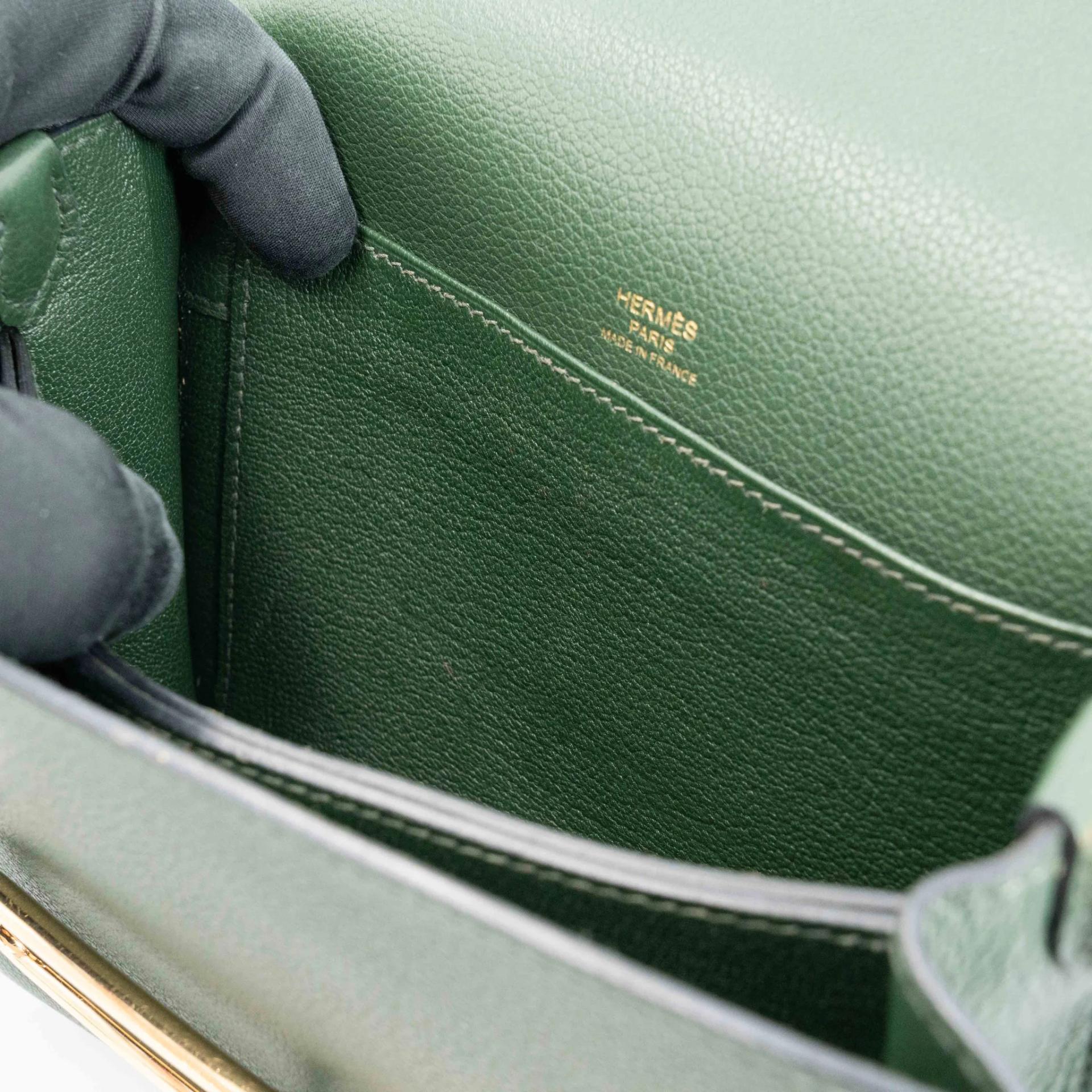 ランク A HERMÈS エルメス ロウリスミニ ヴェールアングレ (2Q) エバーカラー ゴールド金具 X刻印 (2016) - 22