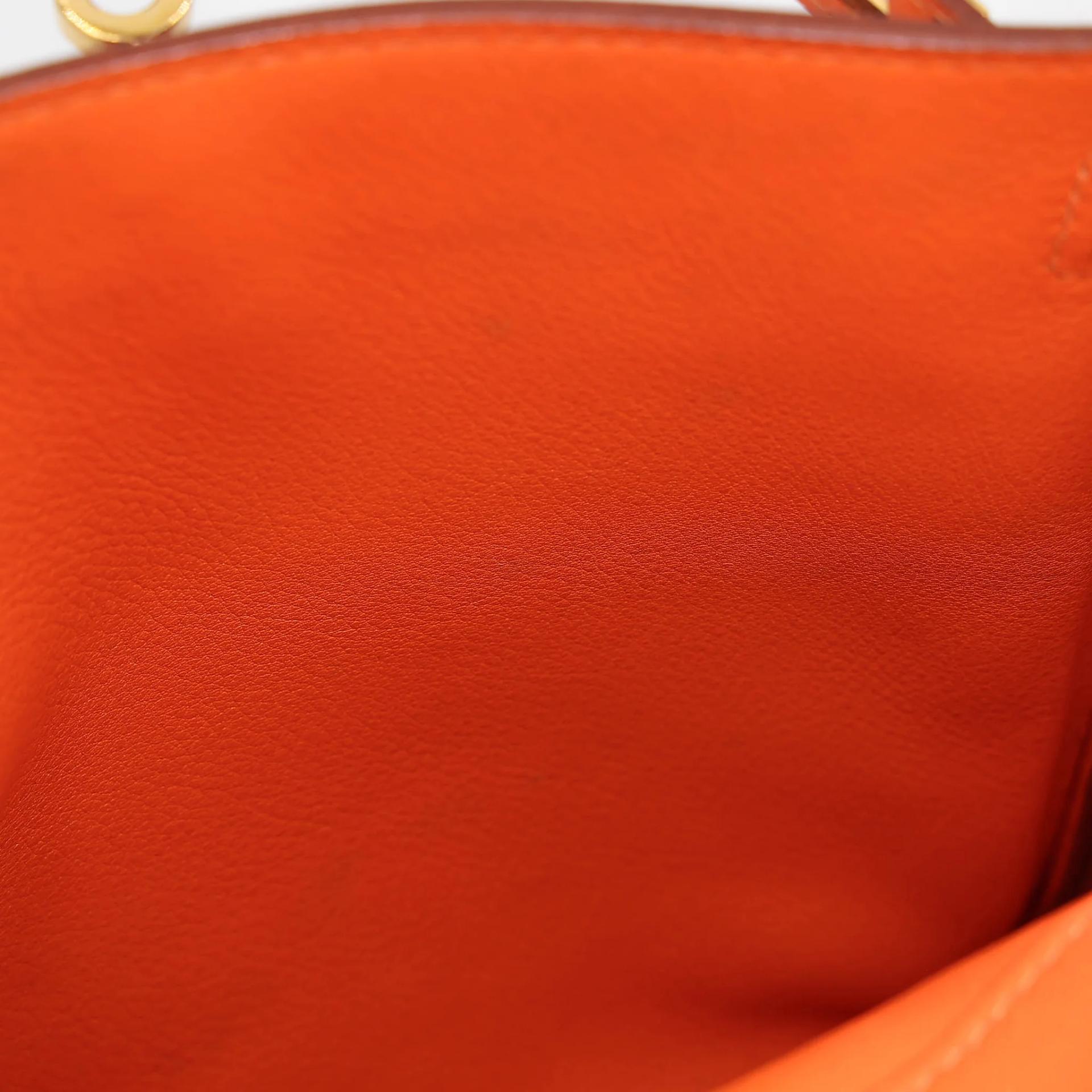 ランク A HERMÈS エルメス ケリーアド PM オレンジ (93) スイフト ゴールド金具 □A刻印 (1997) - 35