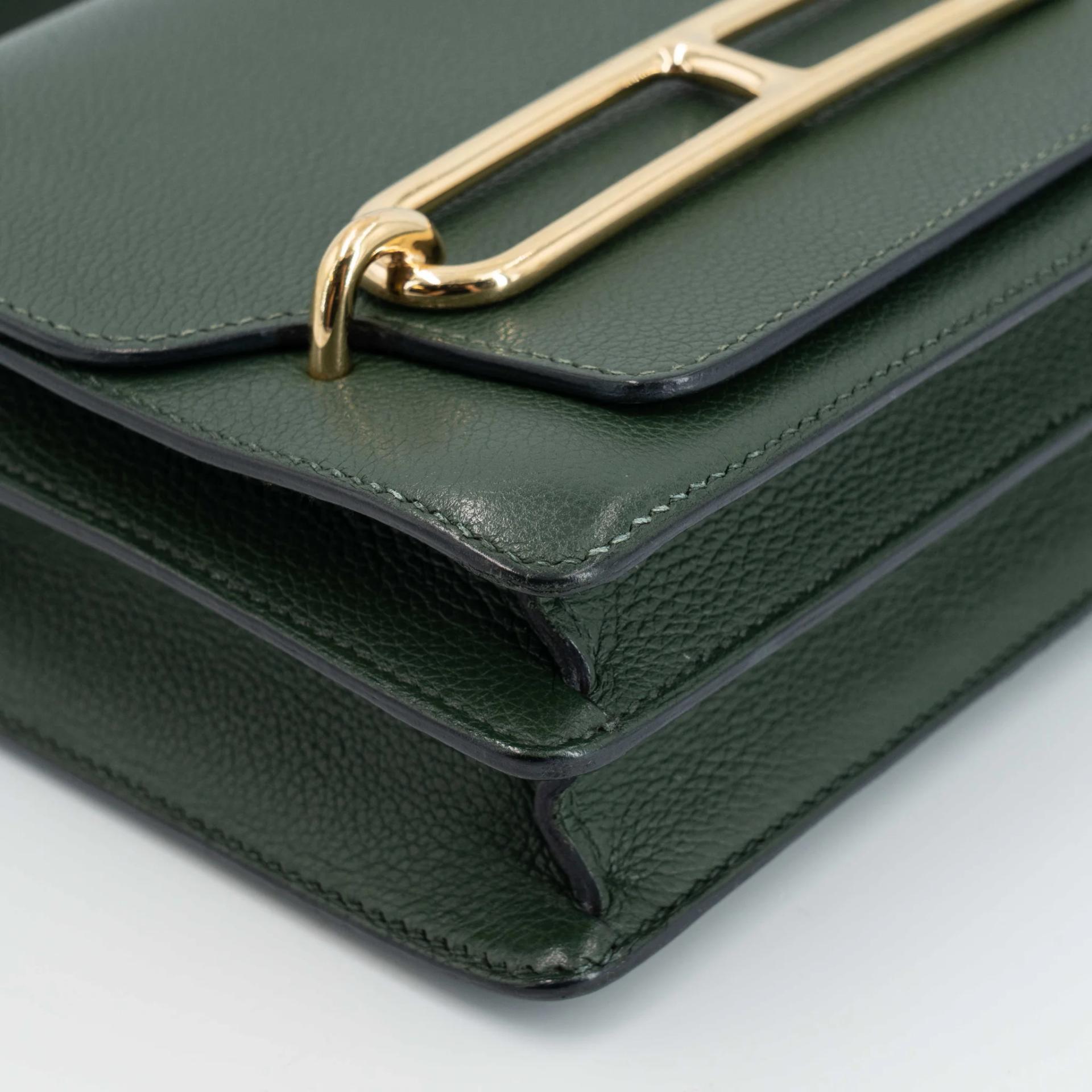 ランク A HERMÈS エルメス ロウリスミニ ヴェールアングレ (2Q) エバーカラー ゴールド金具 X刻印 (2016) - 12