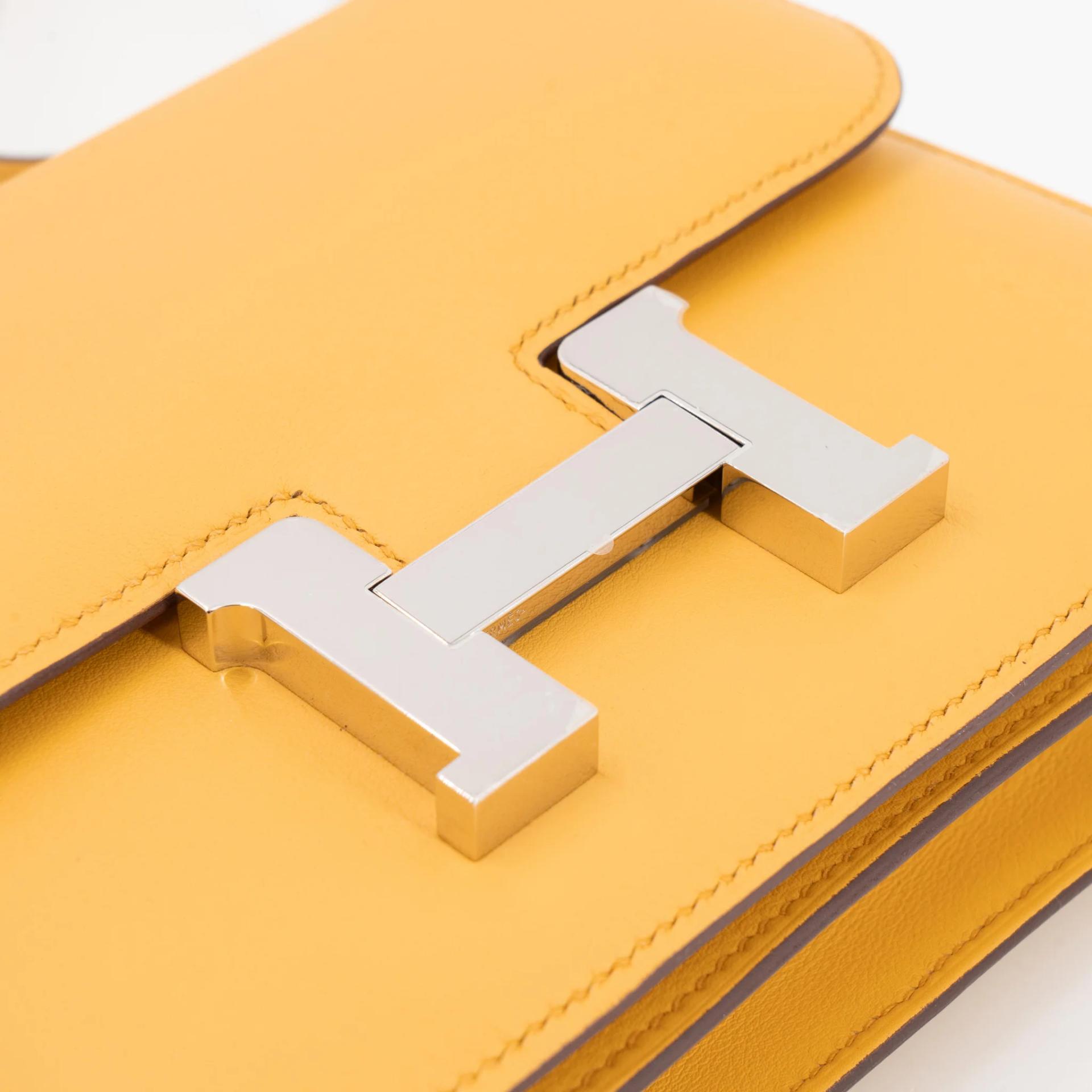 ランク NS 未使用品 HERMÈS エルメス コンスタンス ミニ 19 ミラー サン (B4) スイフト シルバー金具 B刻印 (2023) - 4