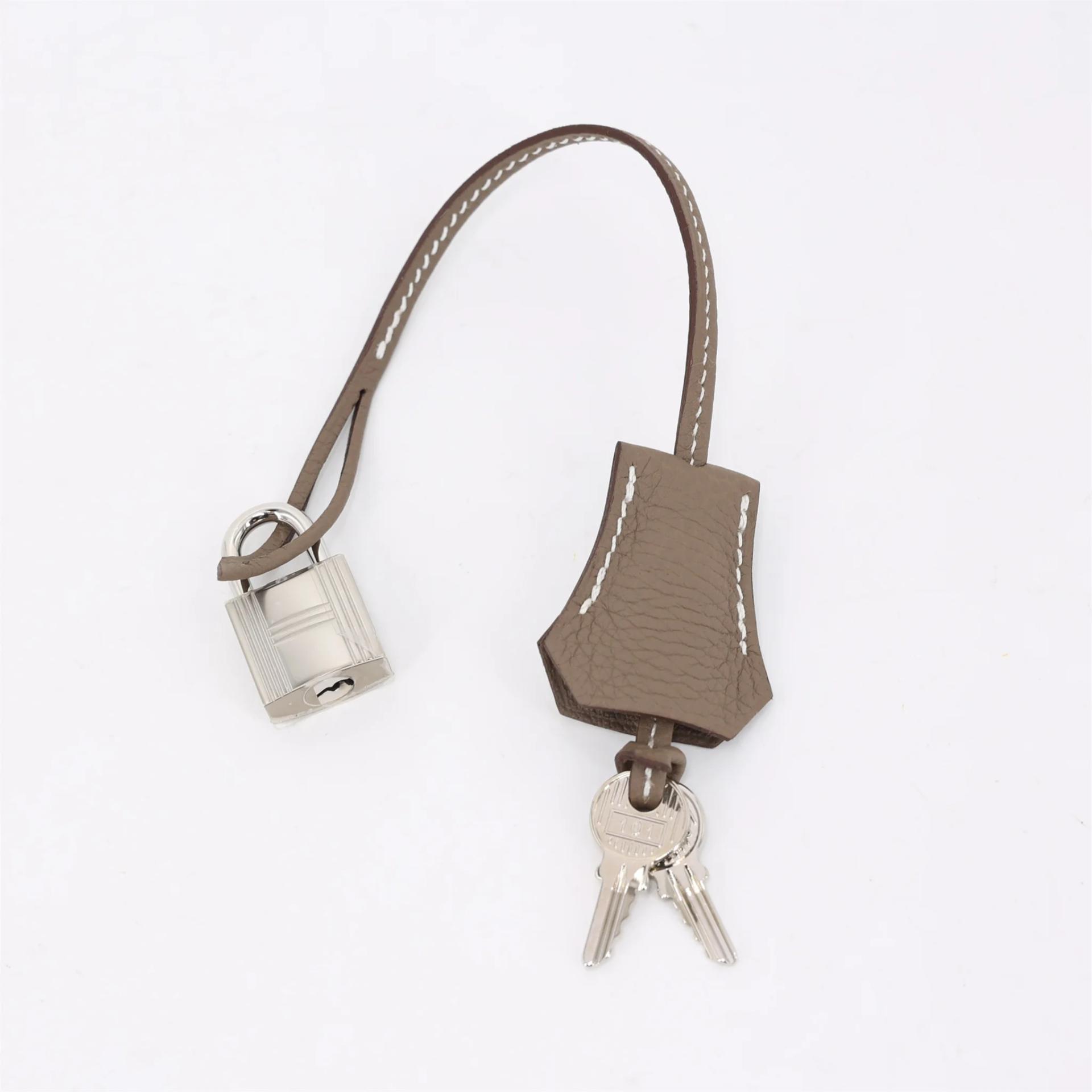 ランク N 新品 HERMÈS エルメス バーキン30 エトゥープ (18) トゴ シルバー金具 K刻印 (2025) - 17