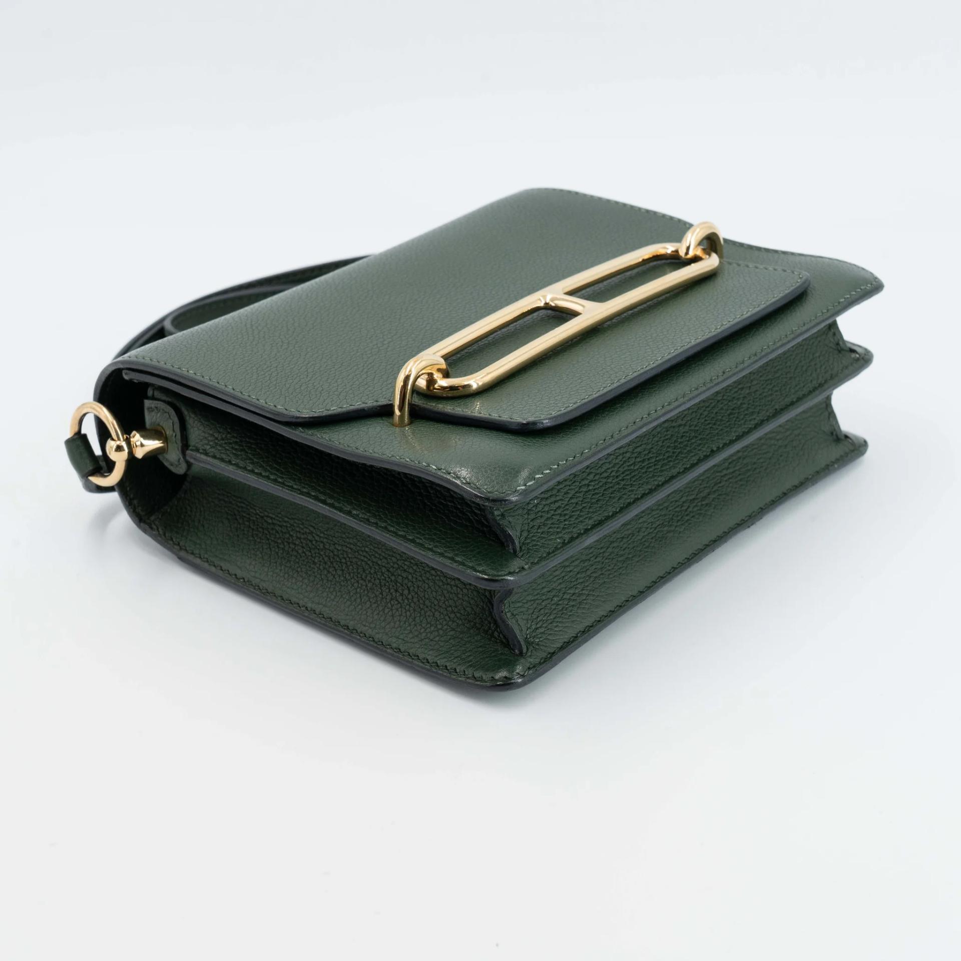 ランク A HERMÈS エルメス ロウリスミニ ヴェールアングレ (2Q) エバーカラー ゴールド金具 X刻印 (2016) - 5