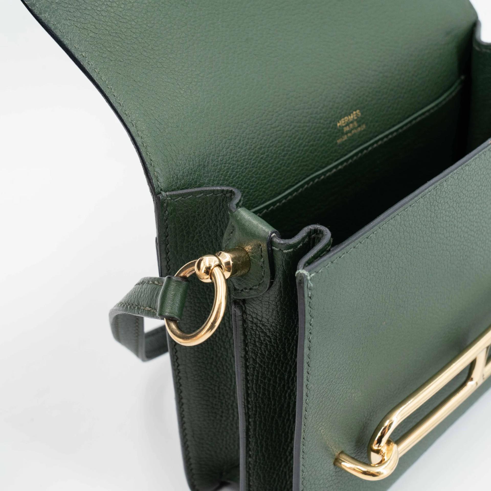 ランク A HERMÈS エルメス ロウリスミニ ヴェールアングレ (2Q) エバーカラー ゴールド金具 X刻印 (2016) - 19