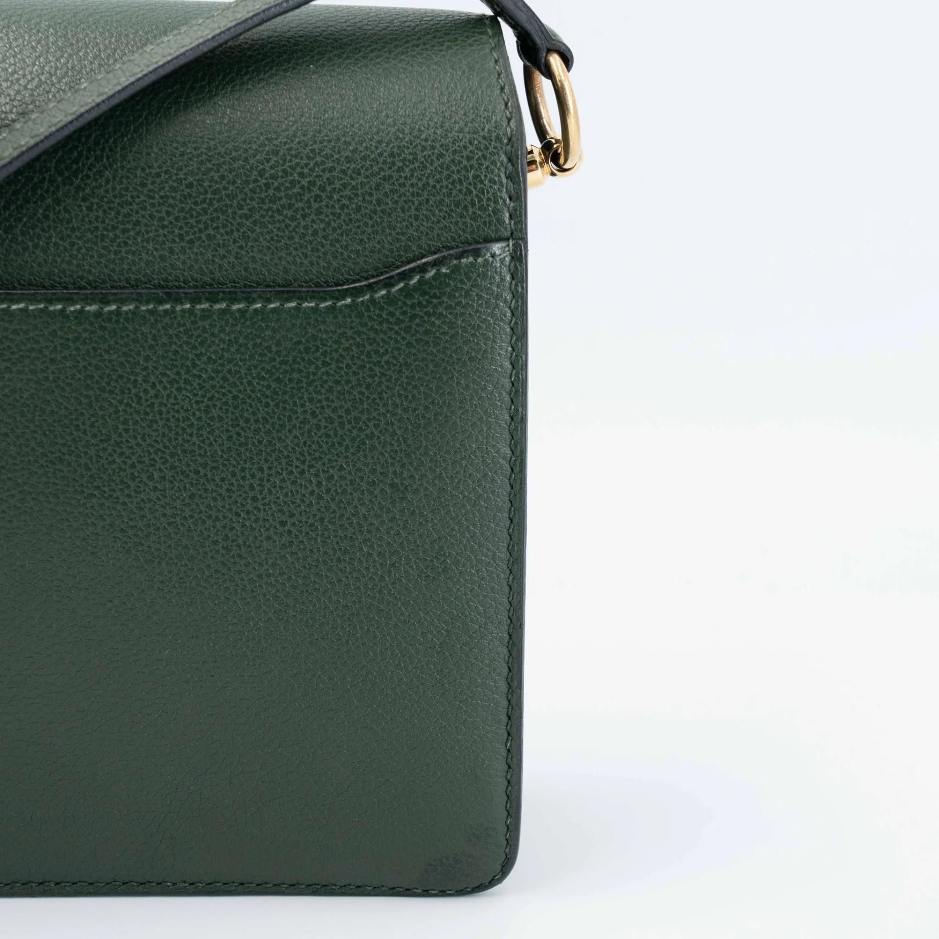 ランク A HERMÈS エルメス ロウリスミニ ヴェールアングレ (2Q) エバーカラー ゴールド金具 X刻印 (2016) - 14