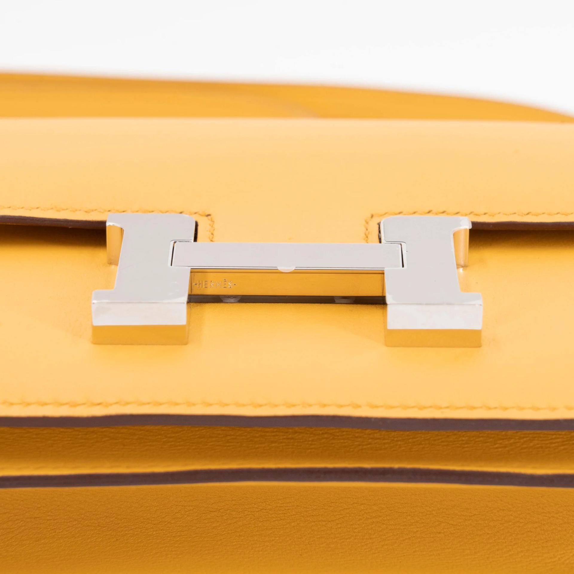 ランク NS 未使用品 HERMÈS エルメス コンスタンス ミニ 19 ミラー サン (B4) スイフト シルバー金具 B刻印 (2023) - 13